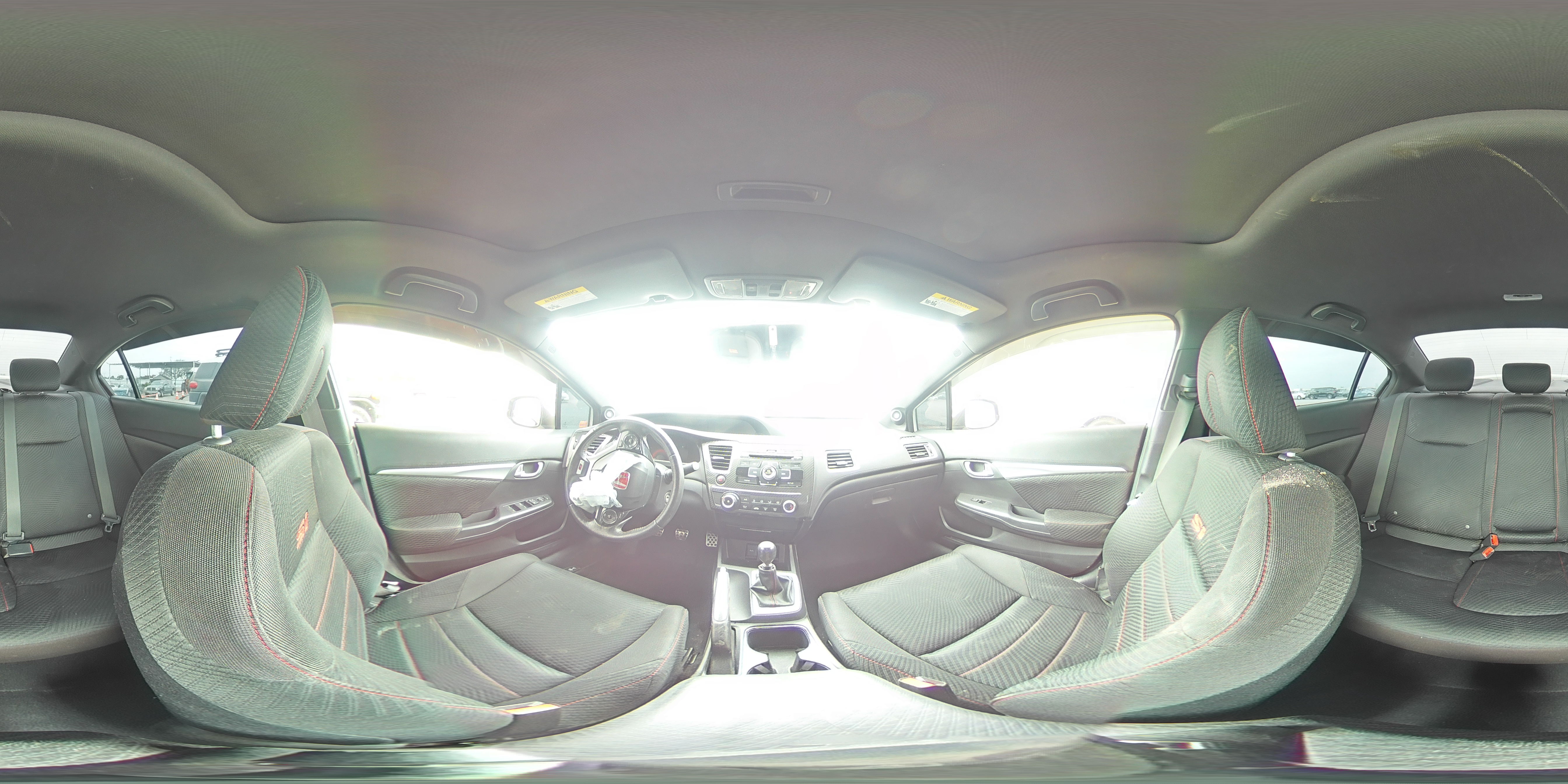 2013 Honda Civic Si White vin: 2HGFB6E56DH701107