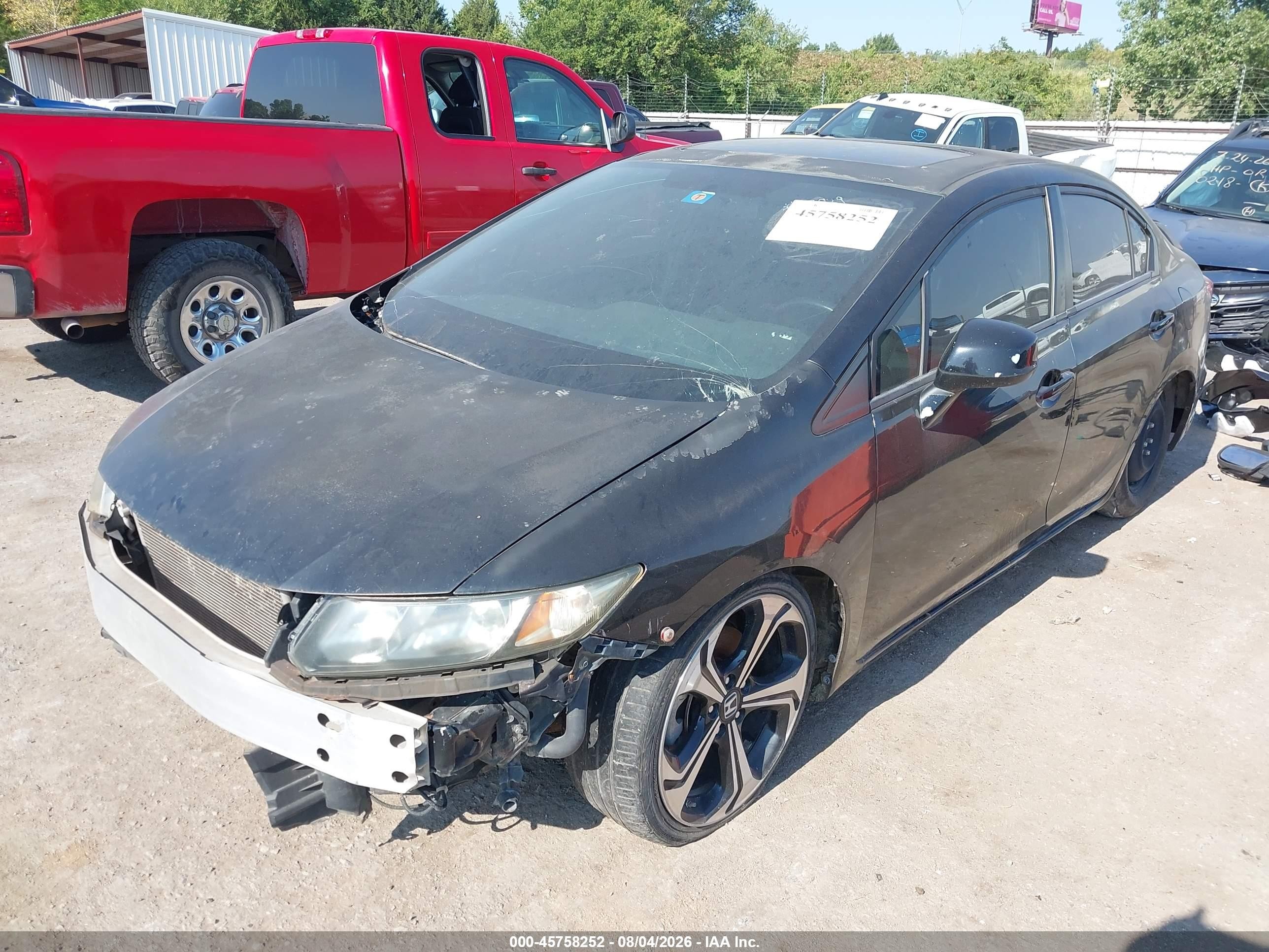 2013 Honda Civic Si Black vin: 2HGFB6E56DH705853