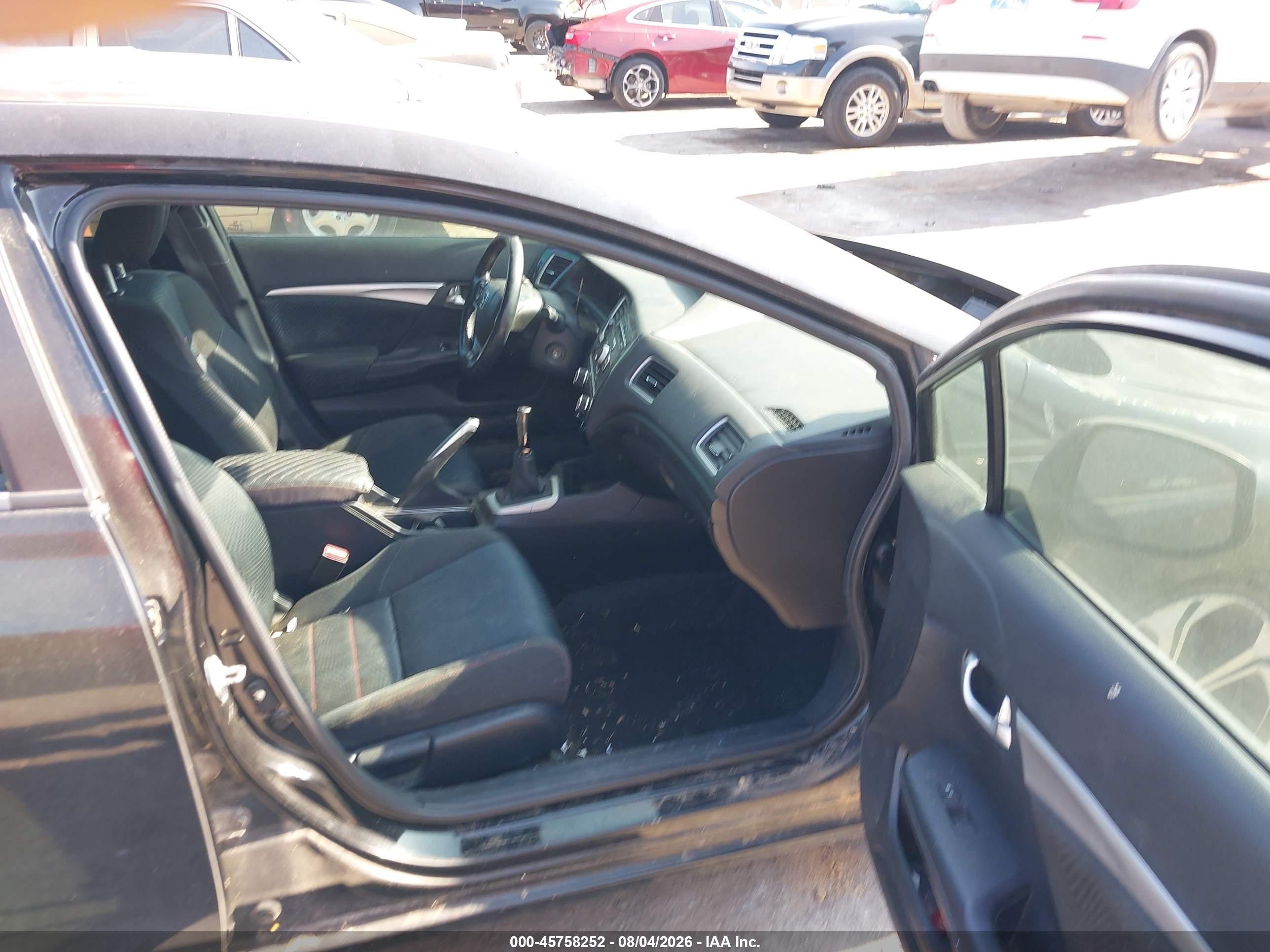 2013 Honda Civic Si Black vin: 2HGFB6E56DH705853
