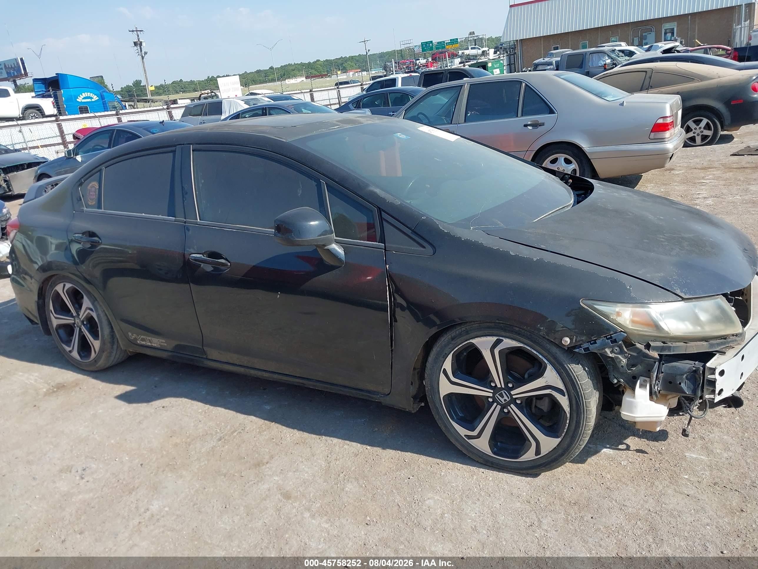 2013 Honda Civic Si Black vin: 2HGFB6E56DH705853