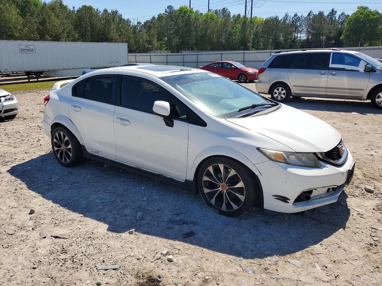 2013 Honda Civic Si White vin: 2HGFB6E56DH711314