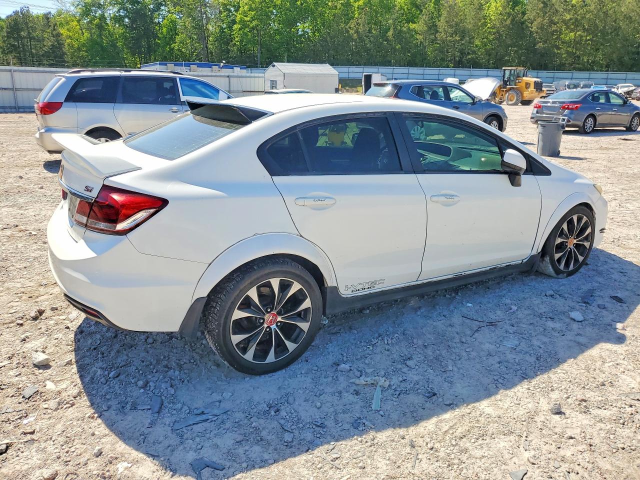 2013 Honda Civic Si White vin: 2HGFB6E56DH711314