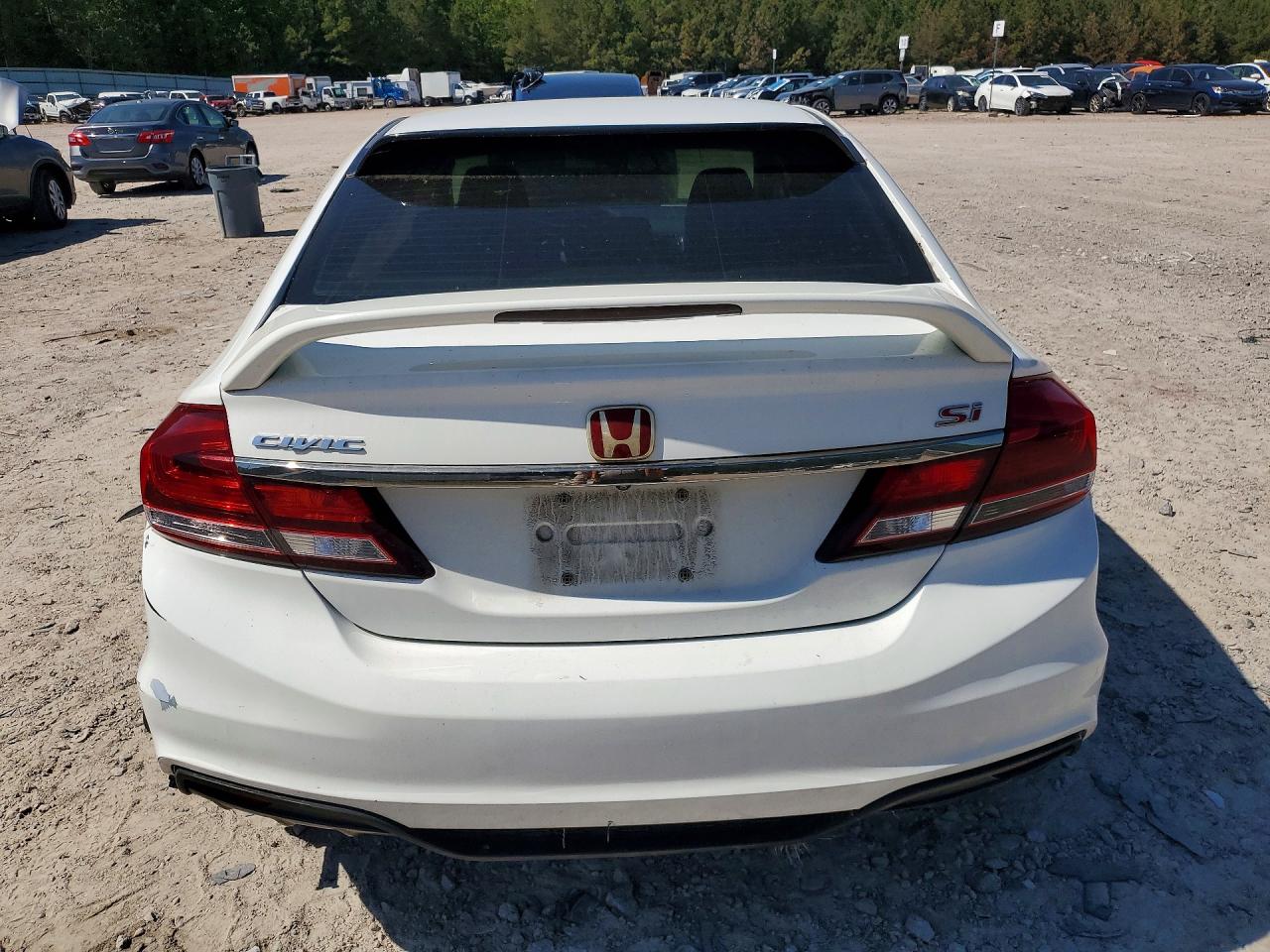 2013 Honda Civic Si White vin: 2HGFB6E56DH711314