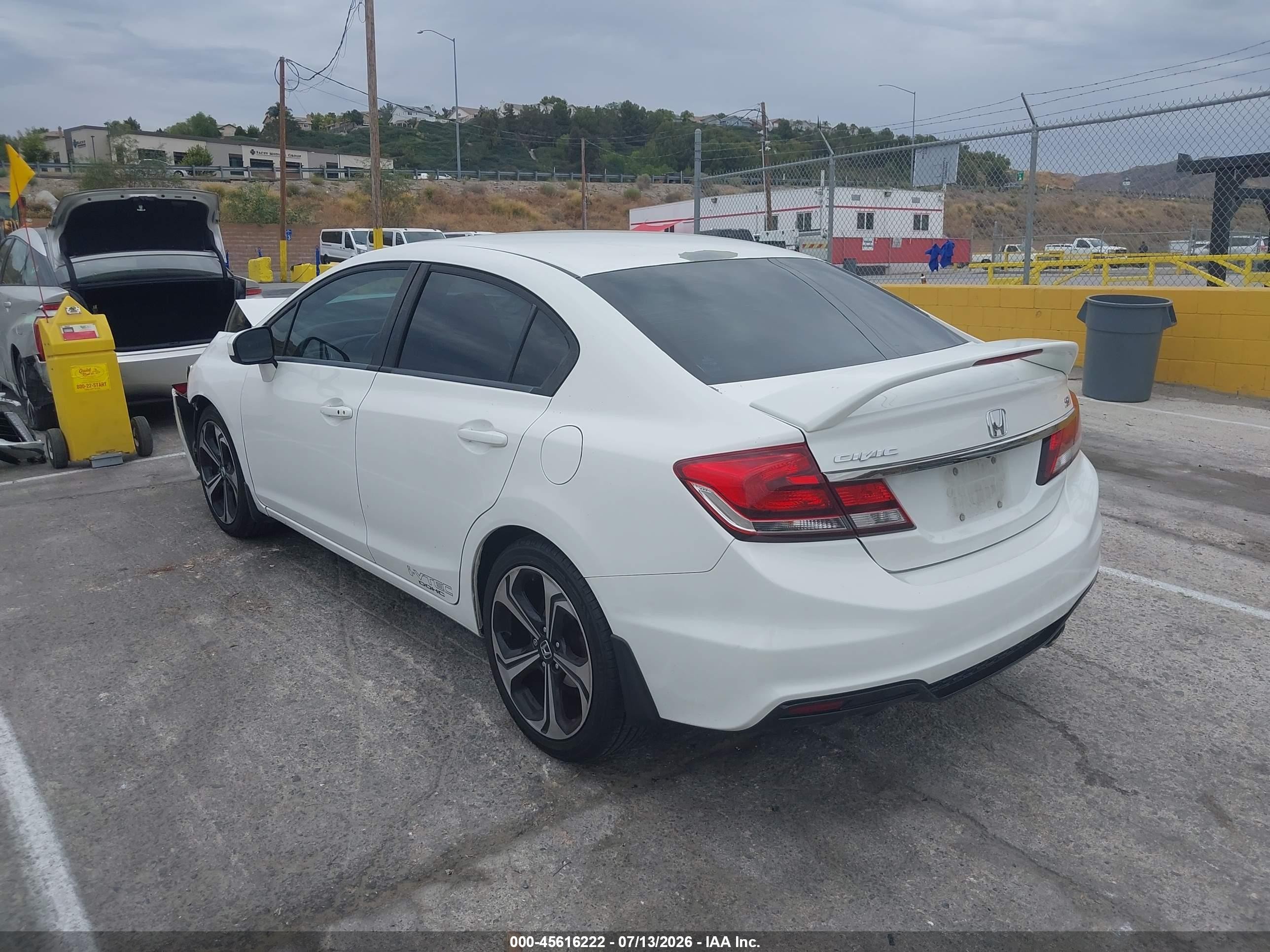 2015 Honda Civic Si White vin: 2HGFB6E56FH704141