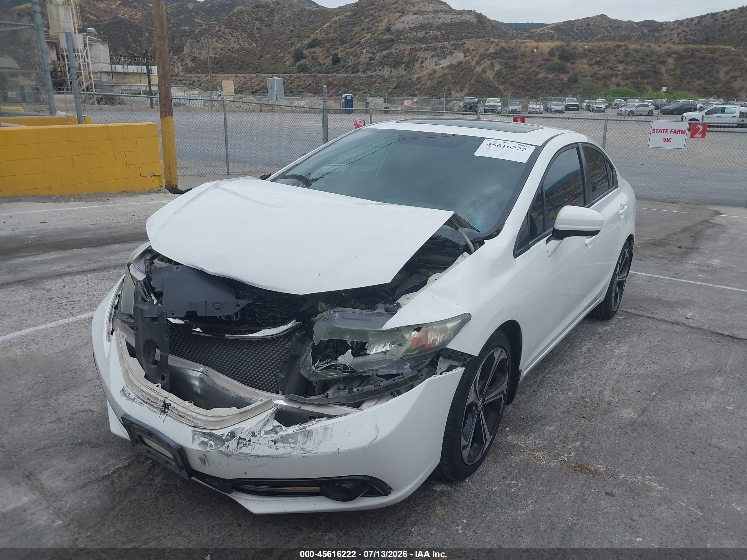 2015 Honda Civic Si White vin: 2HGFB6E56FH704141