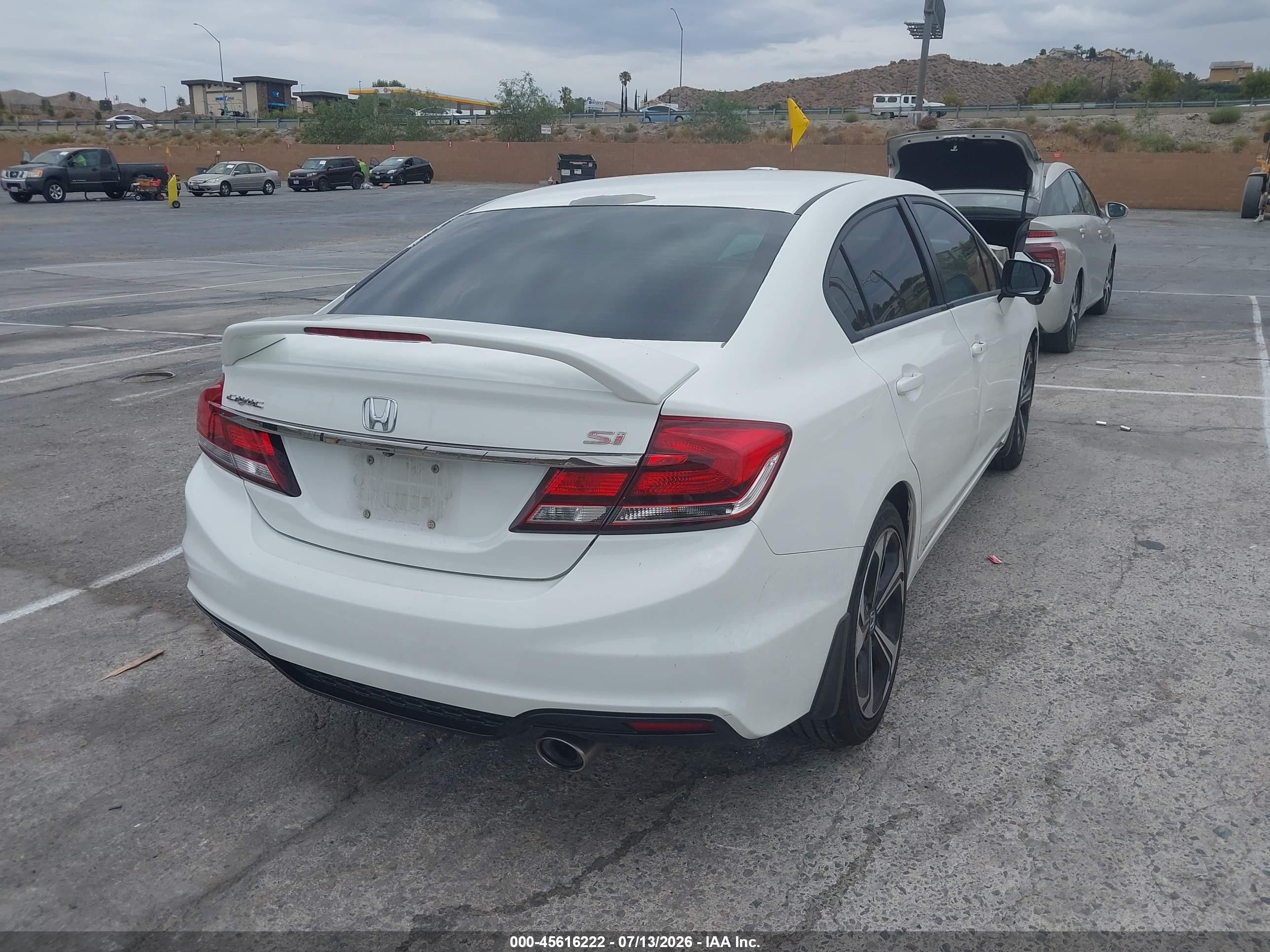 2015 Honda Civic Si White vin: 2HGFB6E56FH704141