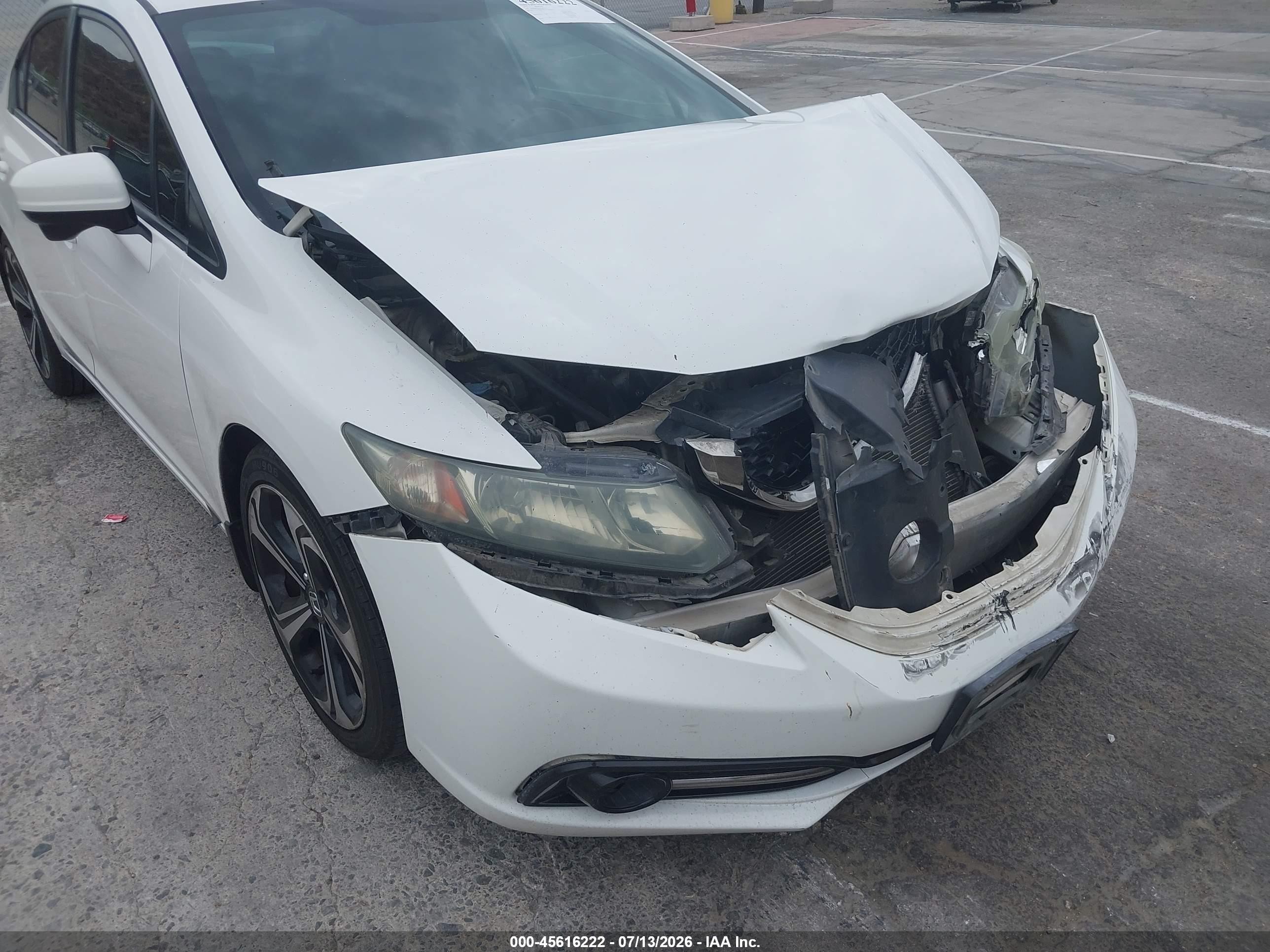 2015 Honda Civic Si White vin: 2HGFB6E56FH704141