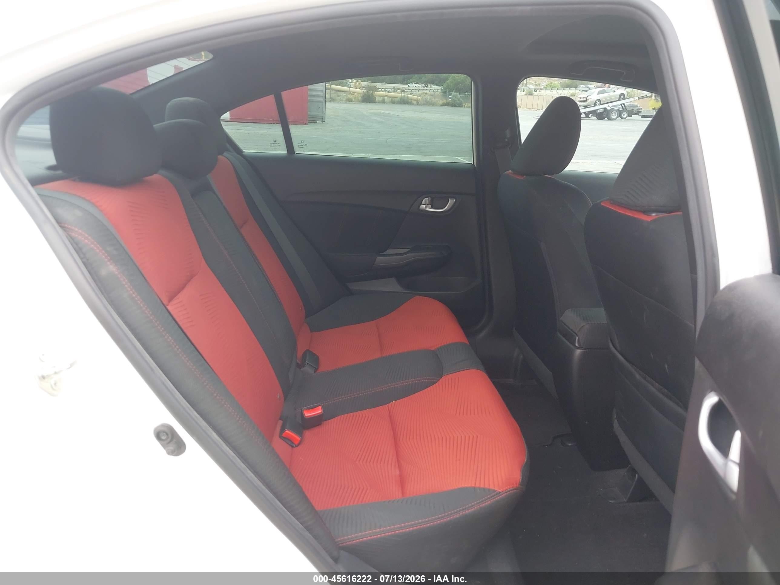 2015 Honda Civic Si White vin: 2HGFB6E56FH704141