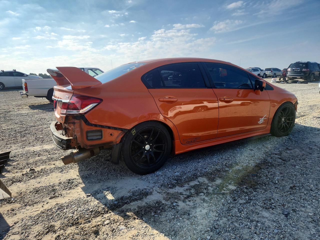 2015 Honda Civic Si Orange vin: 2HGFB6E56FH707248