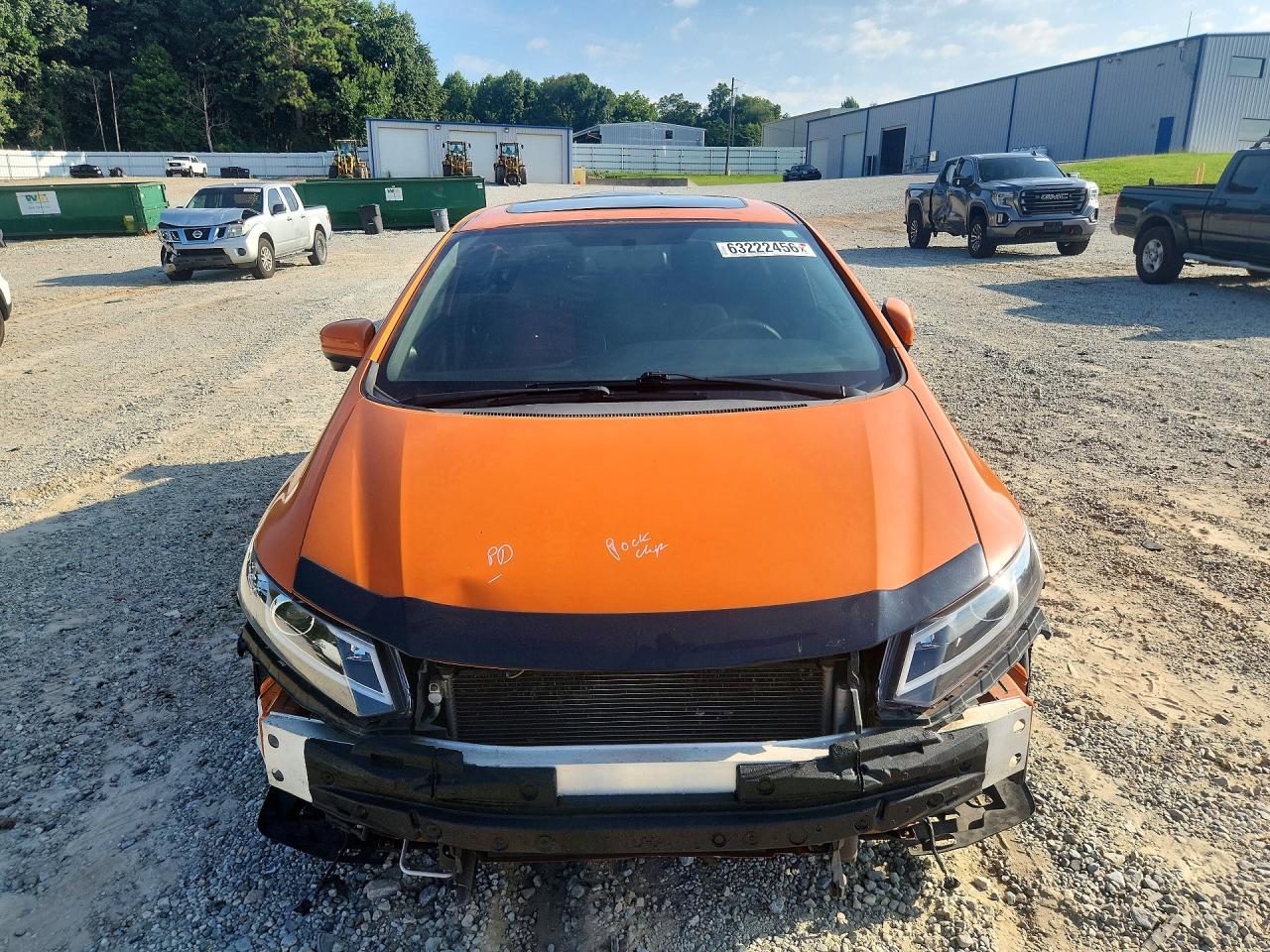 2015 Honda Civic Si Orange vin: 2HGFB6E56FH707248