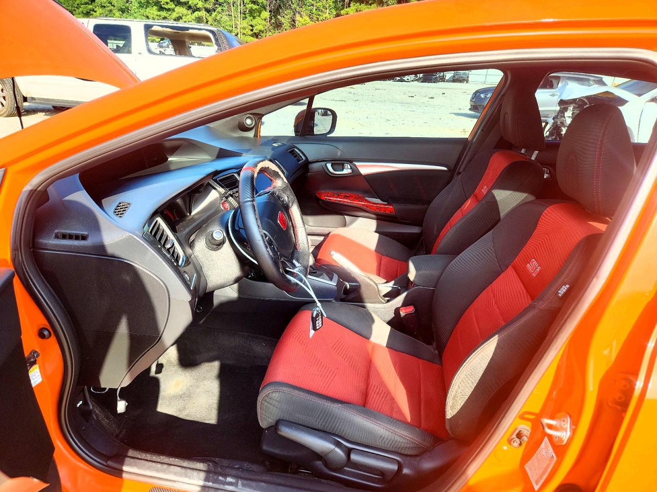 2015 Honda Civic Si Orange vin: 2HGFB6E56FH707248