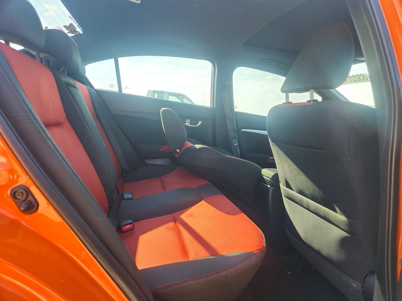 2015 Honda Civic Si Orange vin: 2HGFB6E56FH707248