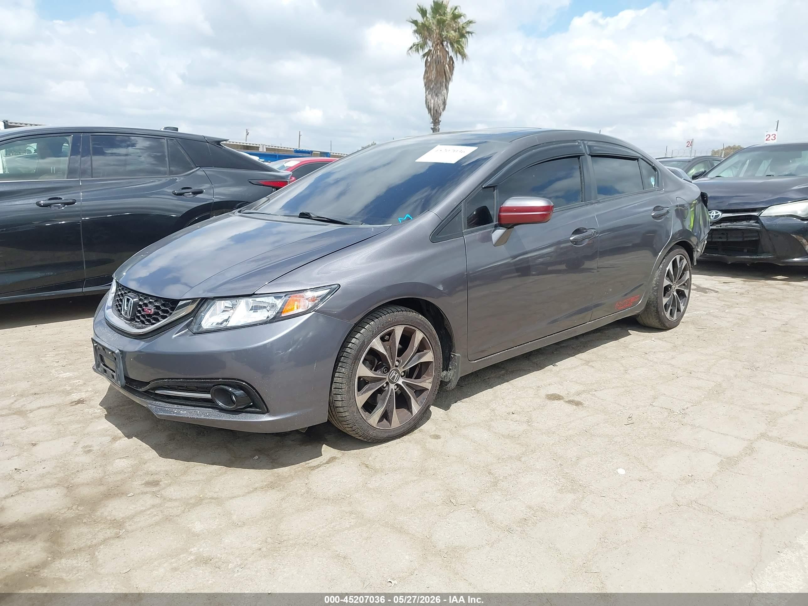 2015 Honda Civic Si Gray vin: 2HGFB6E56FH707735