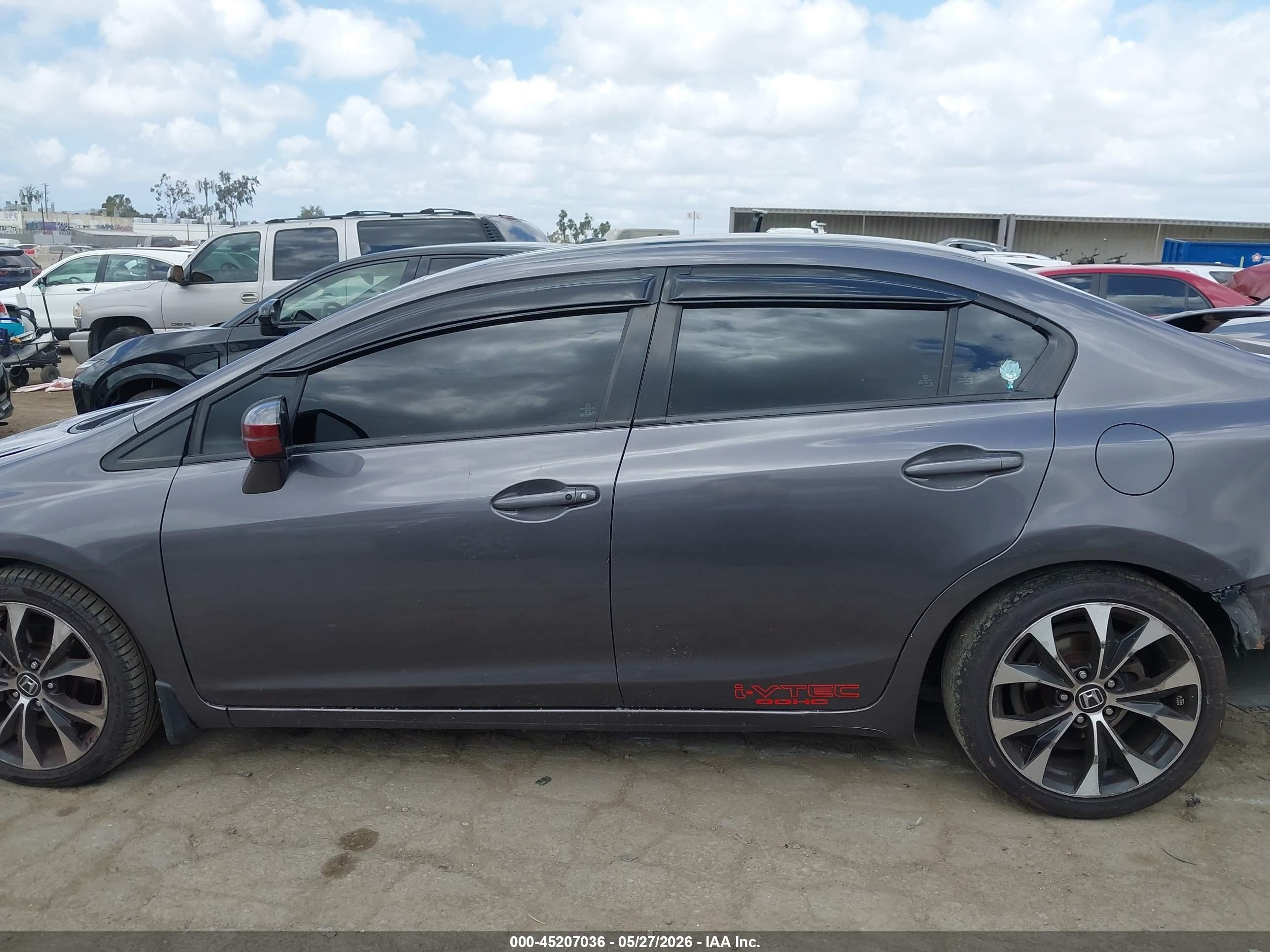 2015 Honda Civic Si Gray vin: 2HGFB6E56FH707735