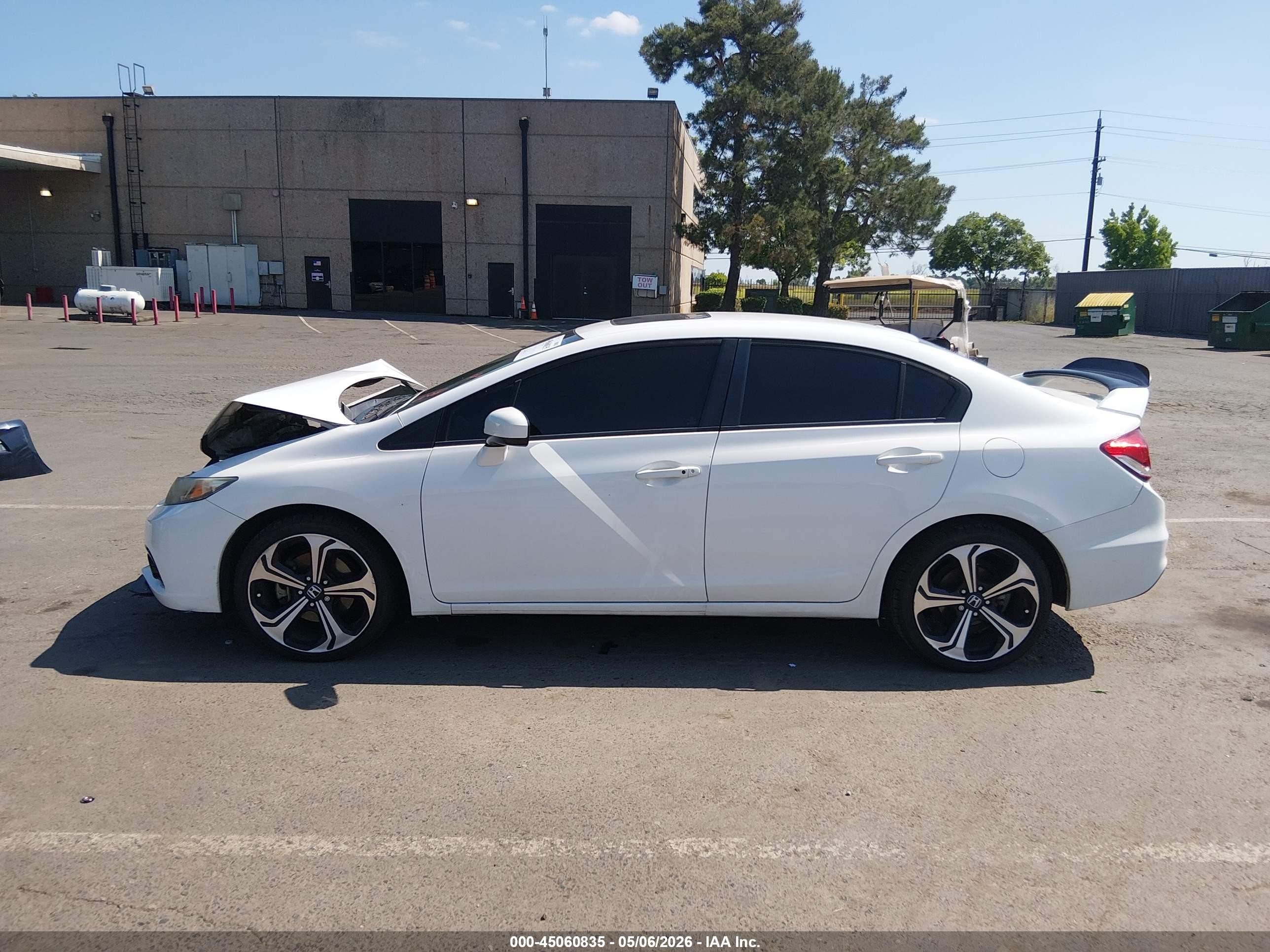 2015 Honda Civic Si White vin: 2HGFB6E56FH710229