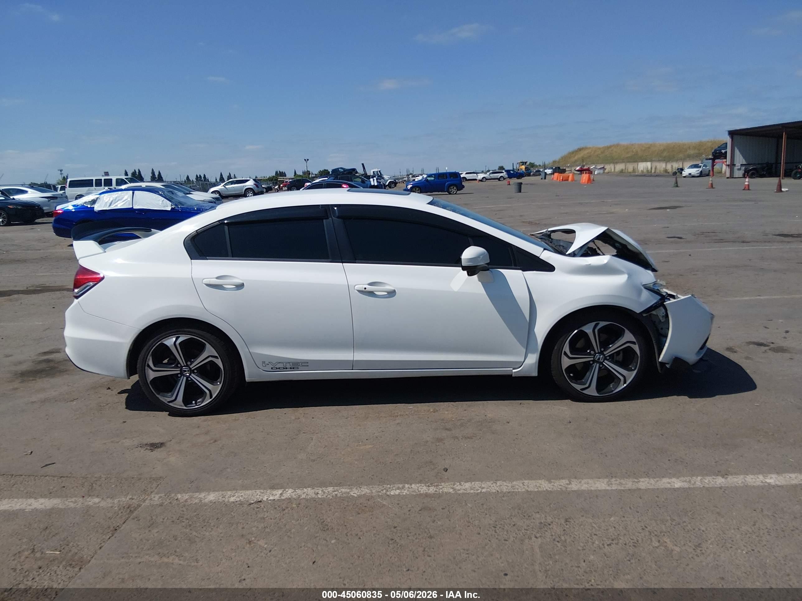 2015 Honda Civic Si White vin: 2HGFB6E56FH710229