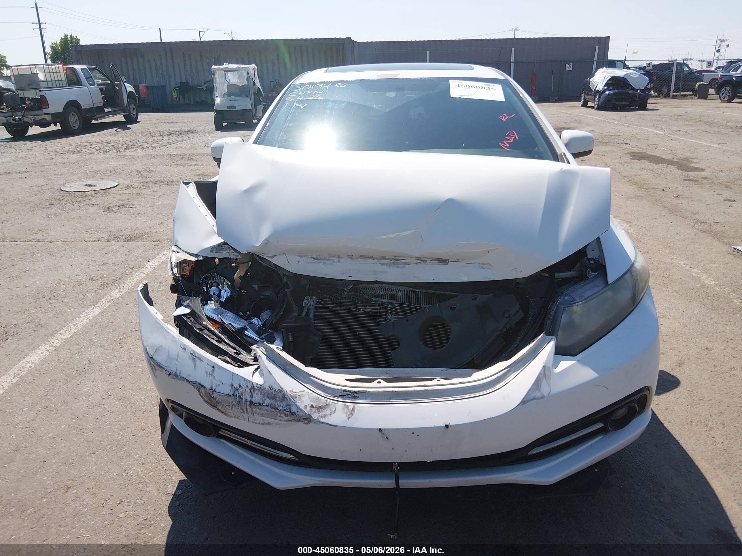 2015 Honda Civic Si White vin: 2HGFB6E56FH710229