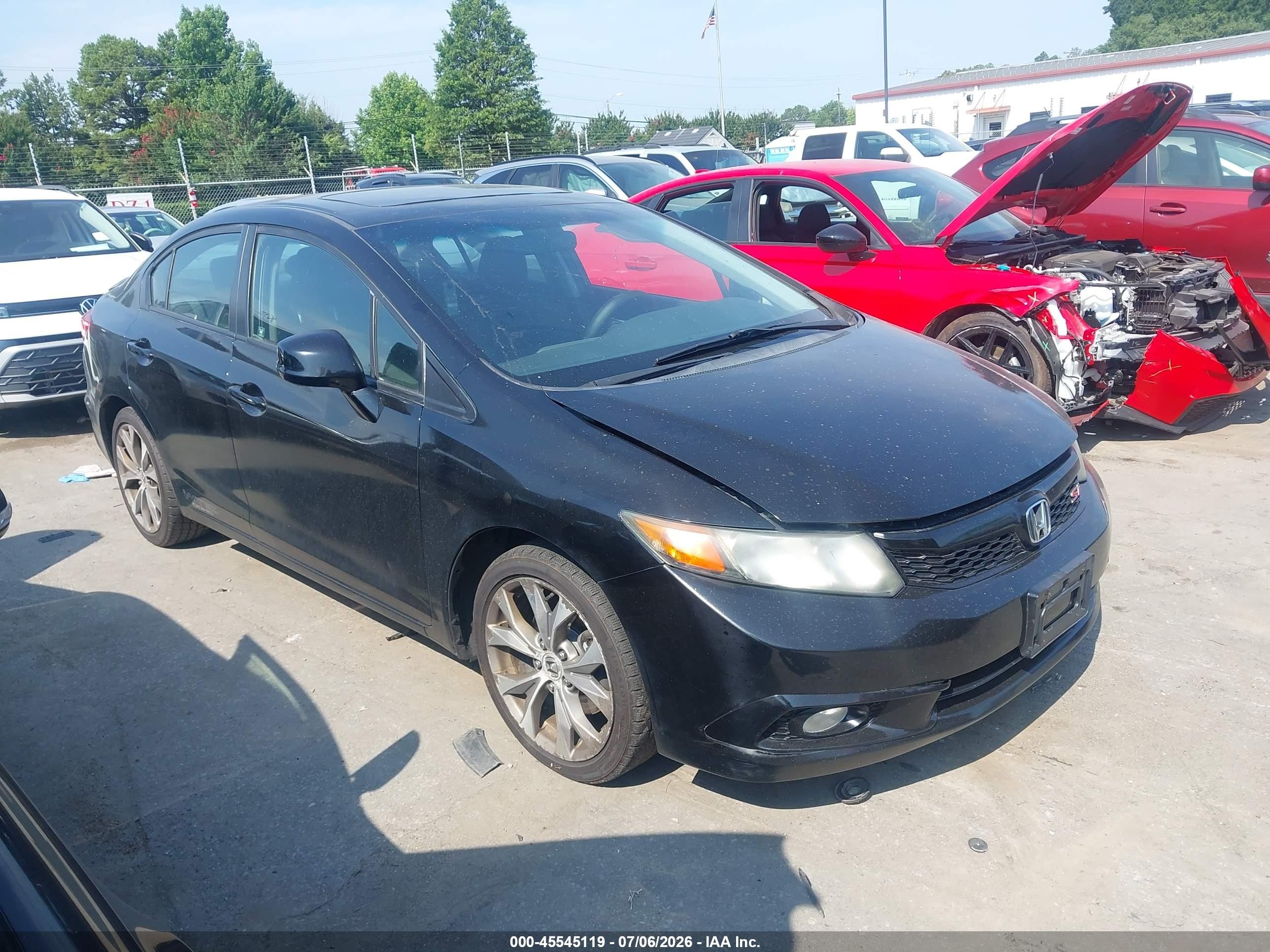 2012 Honda Civic Si Black vin: 2HGFB6E57CH704659