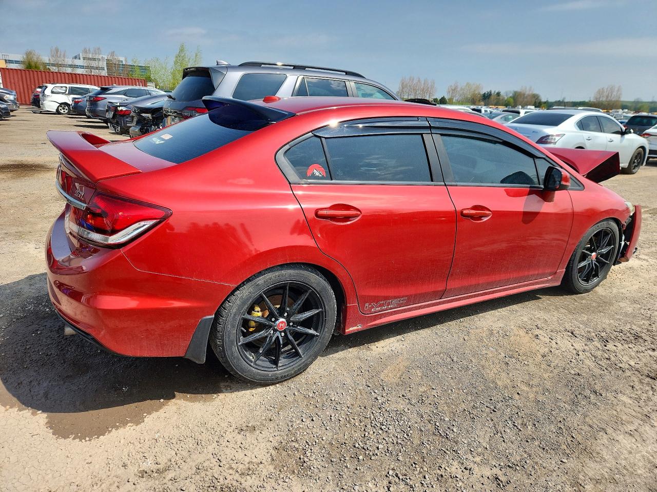 2013 Honda Civic Si Red vin: 2HGFB6E57DH201151