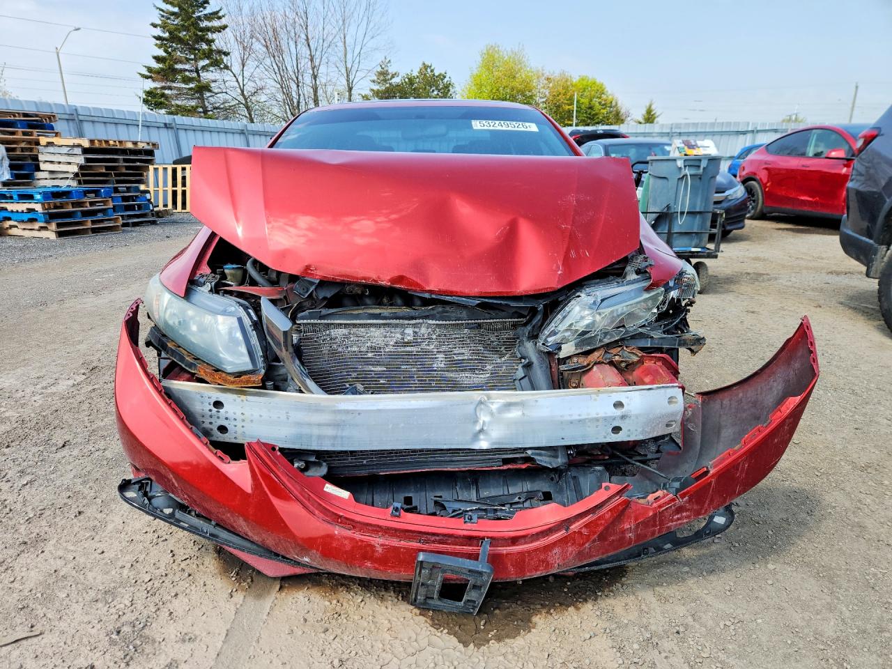 2013 Honda Civic Si Red vin: 2HGFB6E57DH201151
