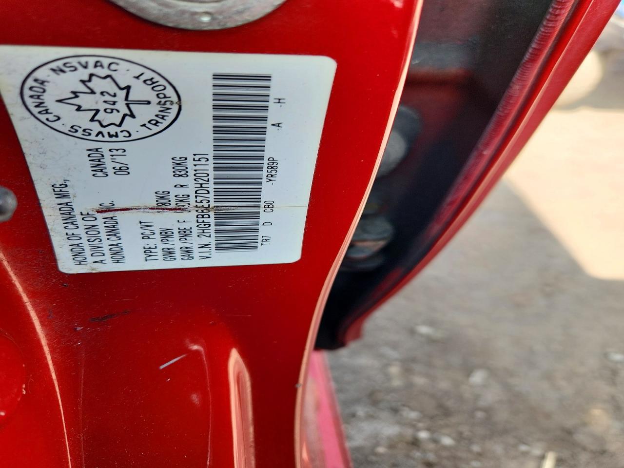 2013 Honda Civic Si Red vin: 2HGFB6E57DH201151