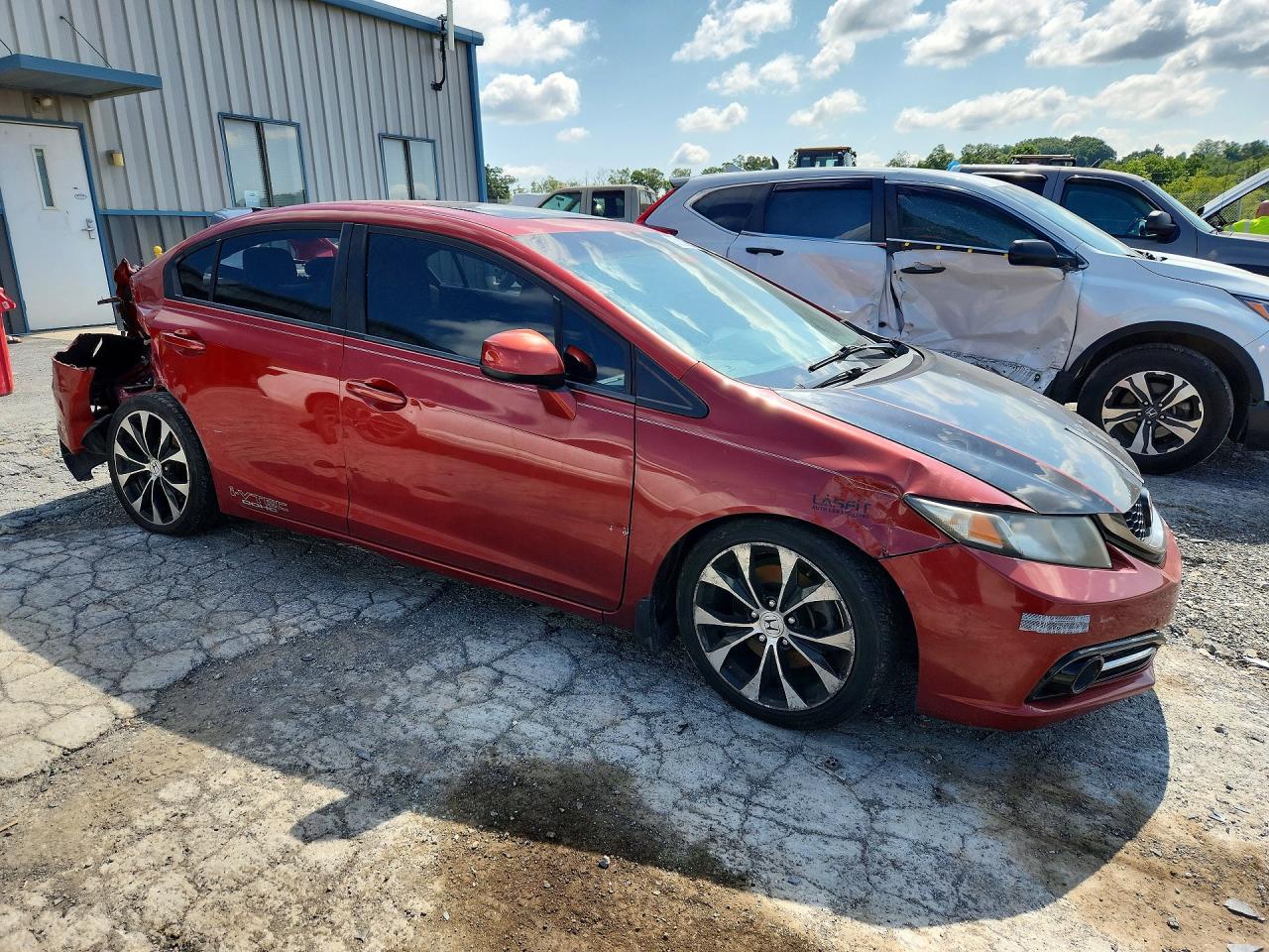 2013 Honda Civic Si Orange vin: 2HGFB6E57DH702525