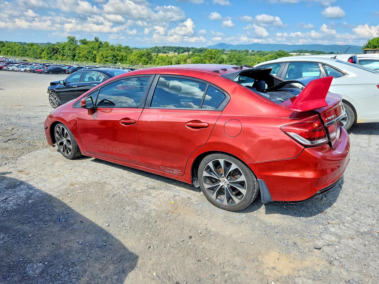 2013 Honda Civic Si Orange vin: 2HGFB6E57DH702525