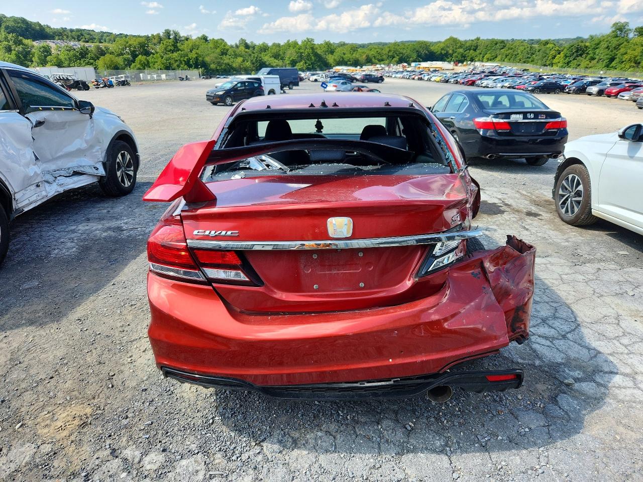 2013 Honda Civic Si Orange vin: 2HGFB6E57DH702525