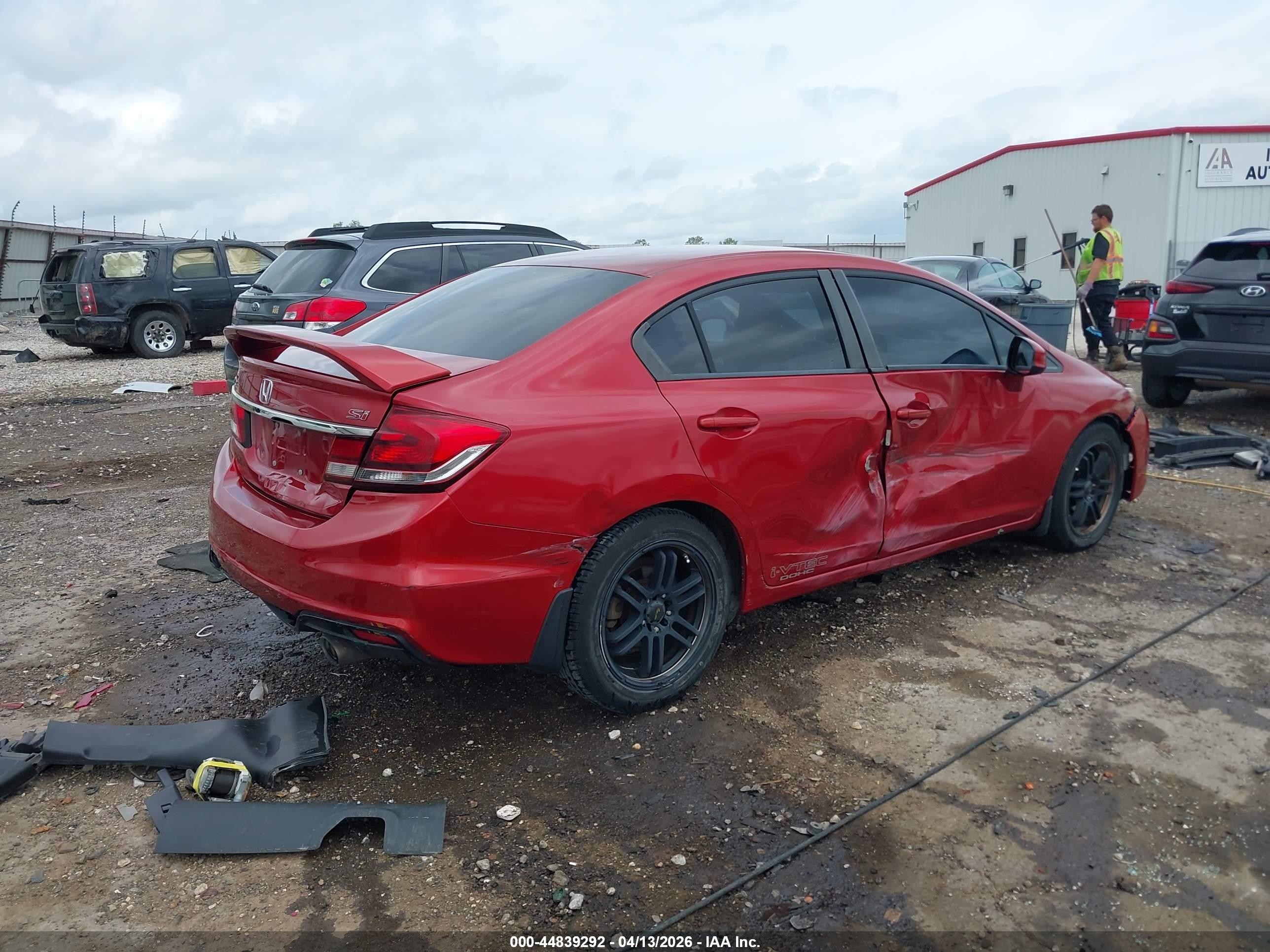 2013 Honda Civic Si Red vin: 2HGFB6E57DH707093
