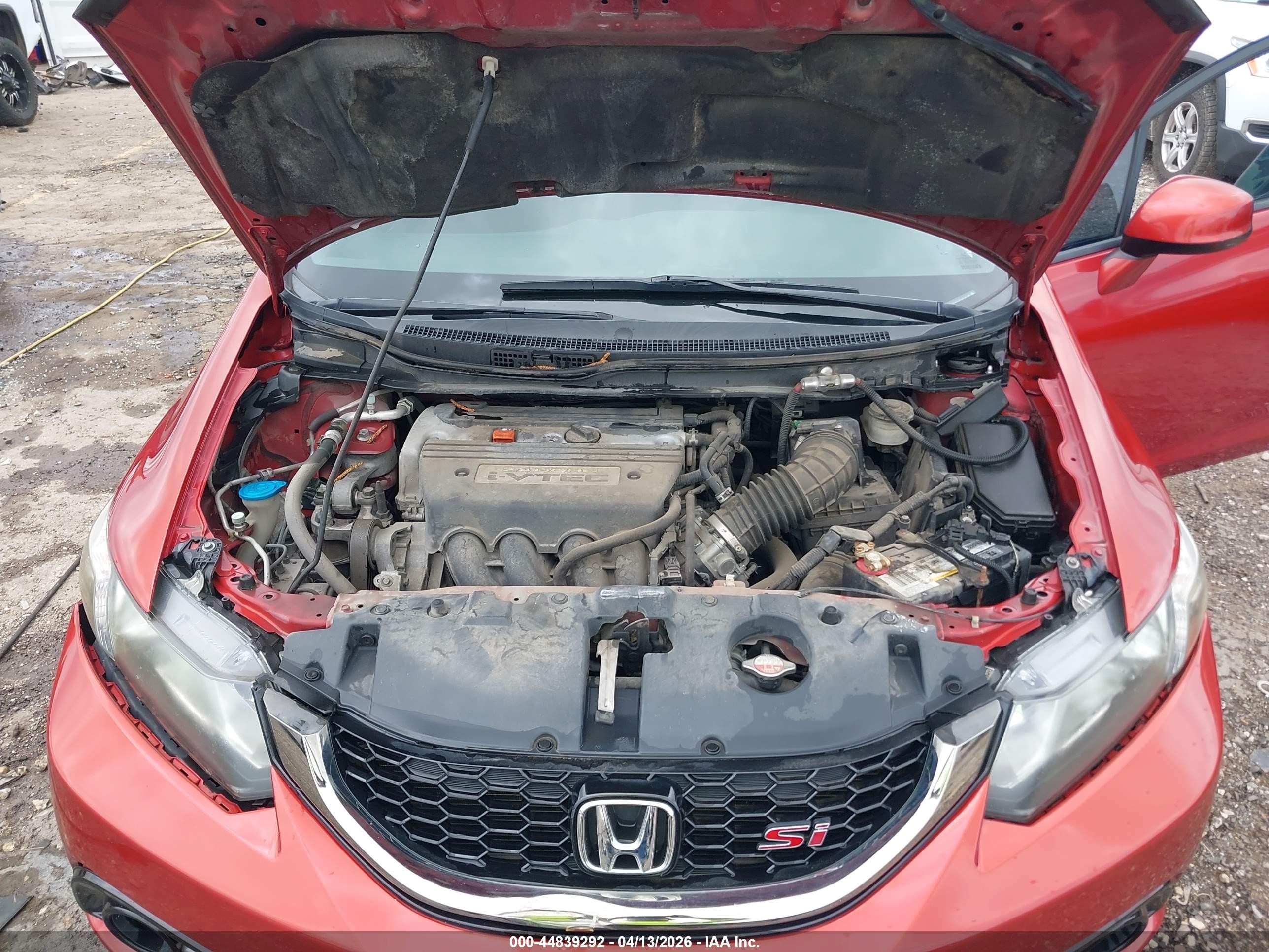 2013 Honda Civic Si Red vin: 2HGFB6E57DH707093