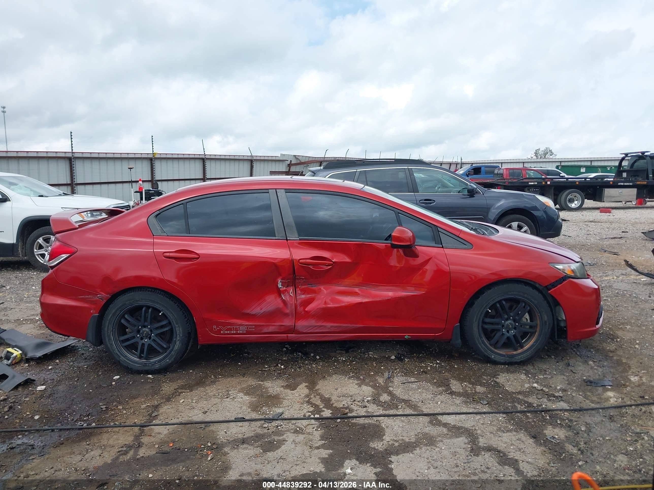 2013 Honda Civic Si Red vin: 2HGFB6E57DH707093