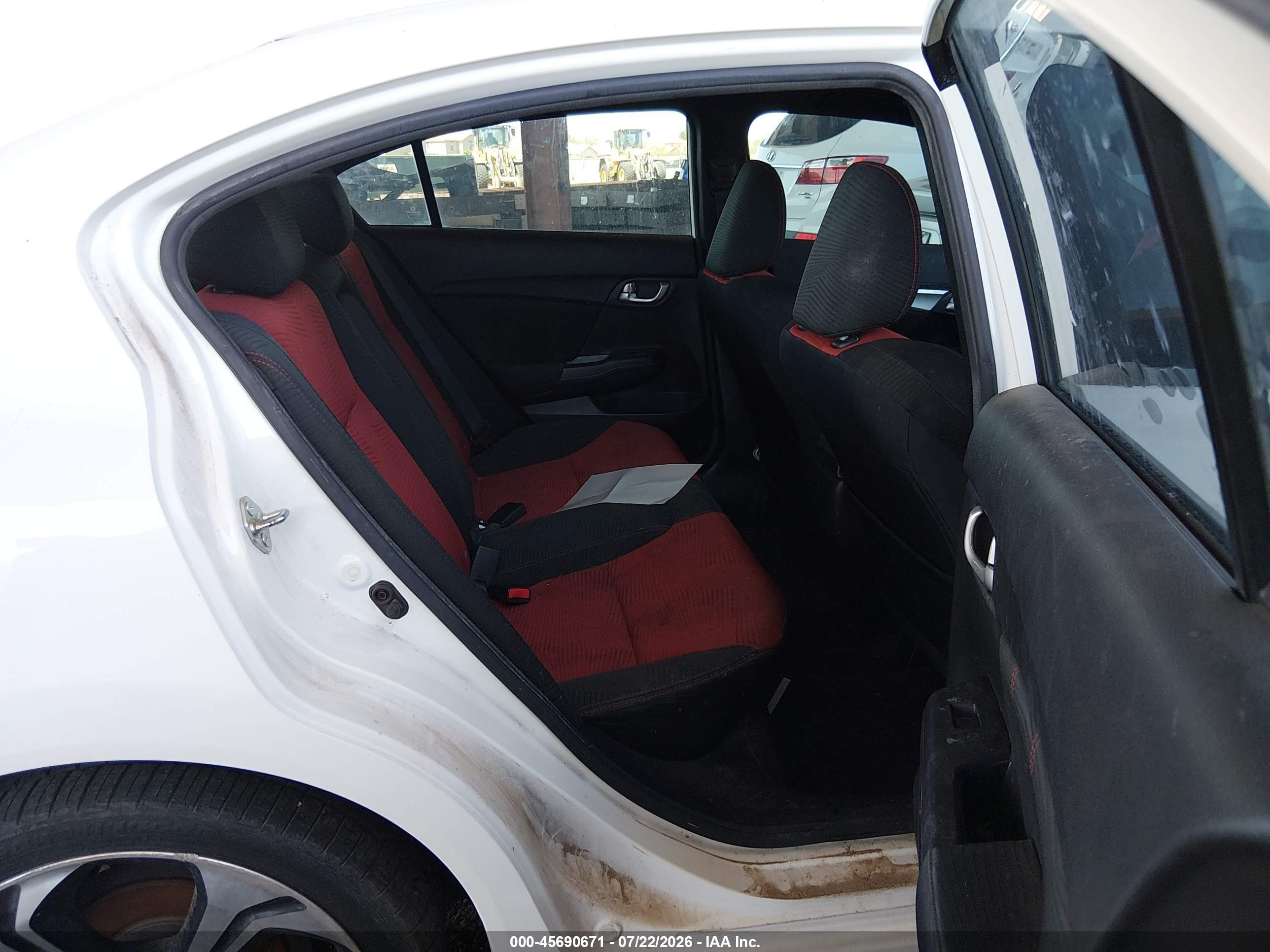 2015 Honda Civic Si White vin: 2HGFB6E57FH708599