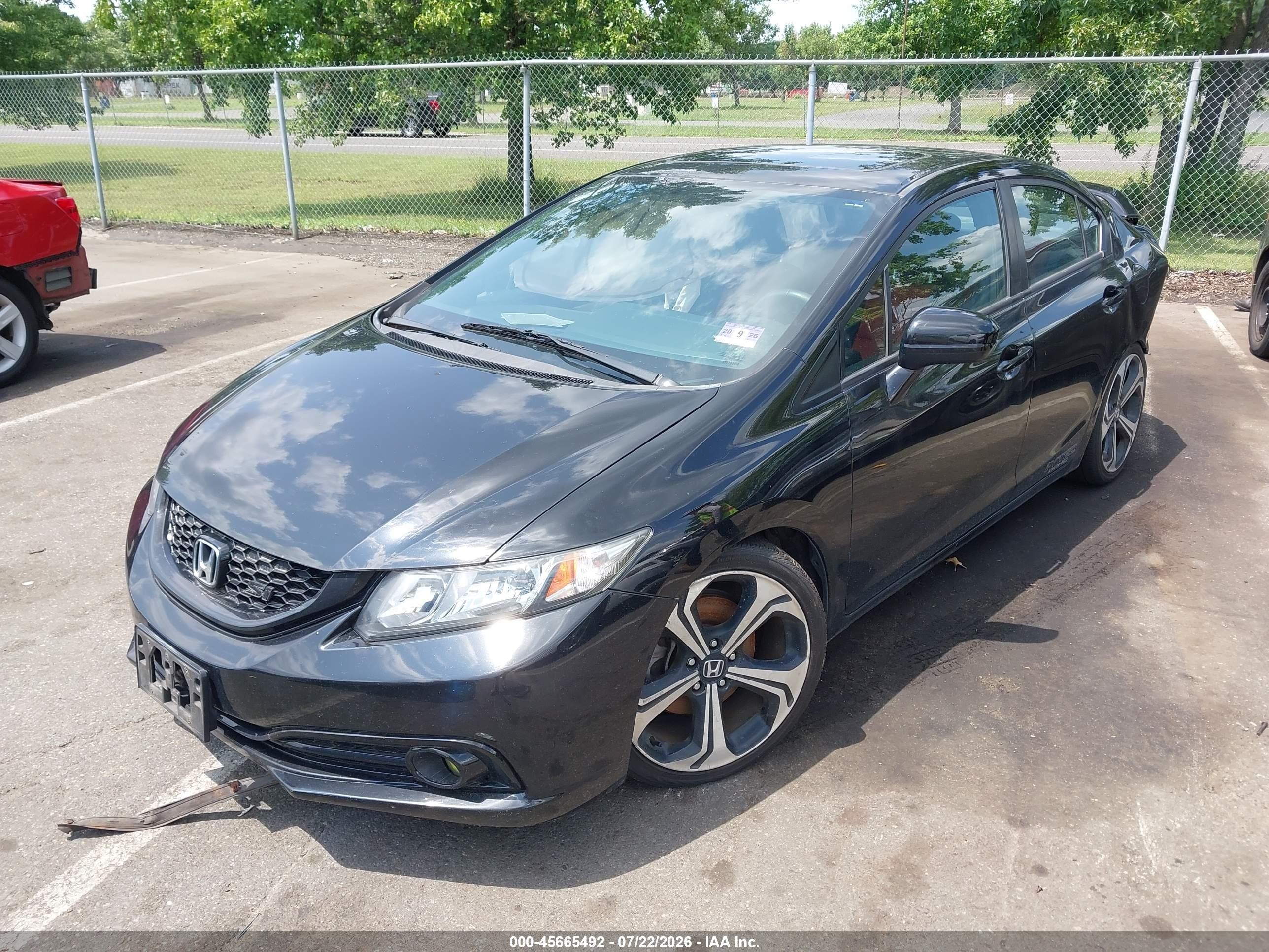 2015 Honda Civic Si Black vin: 2HGFB6E57FH709459