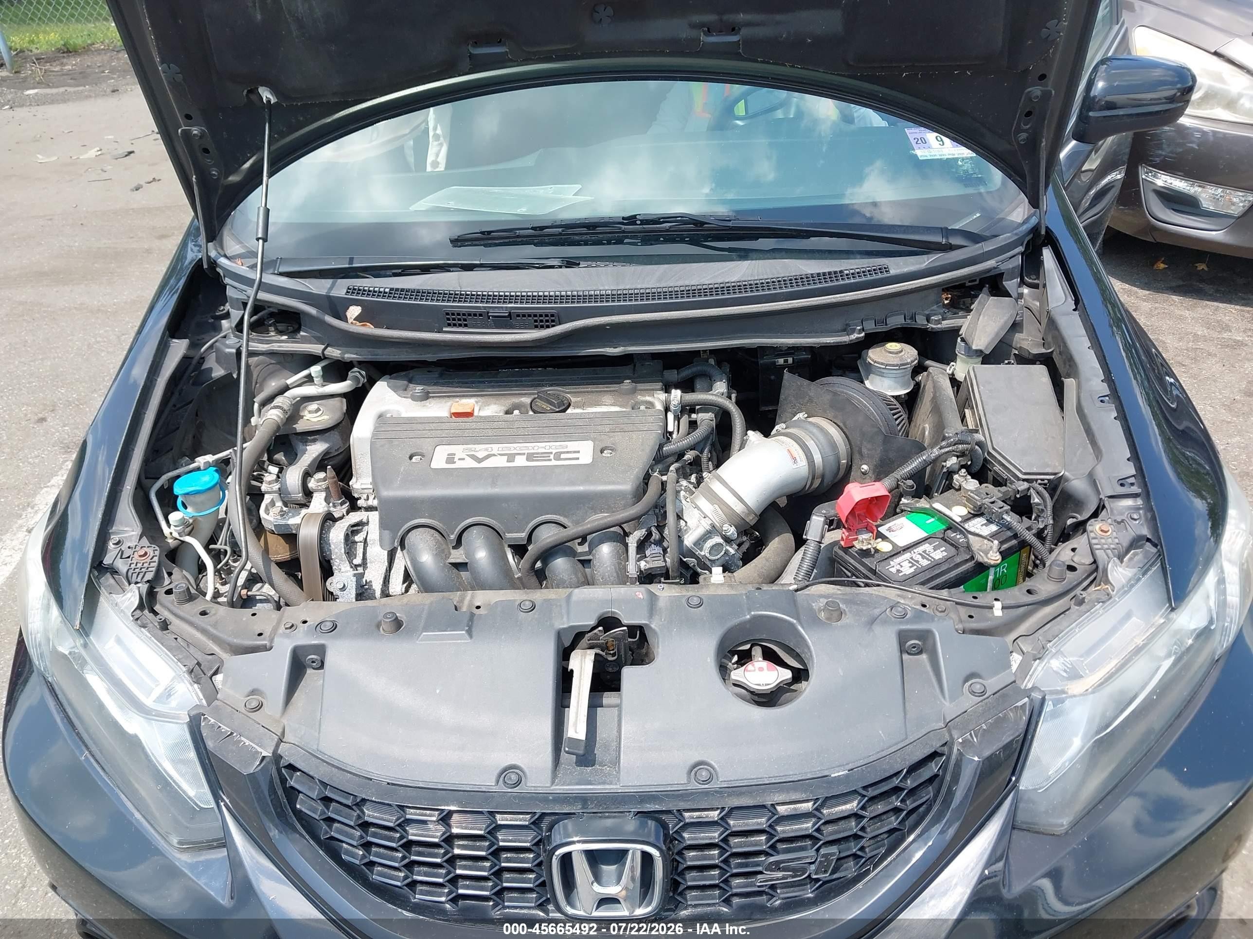 2015 Honda Civic Si Black vin: 2HGFB6E57FH709459