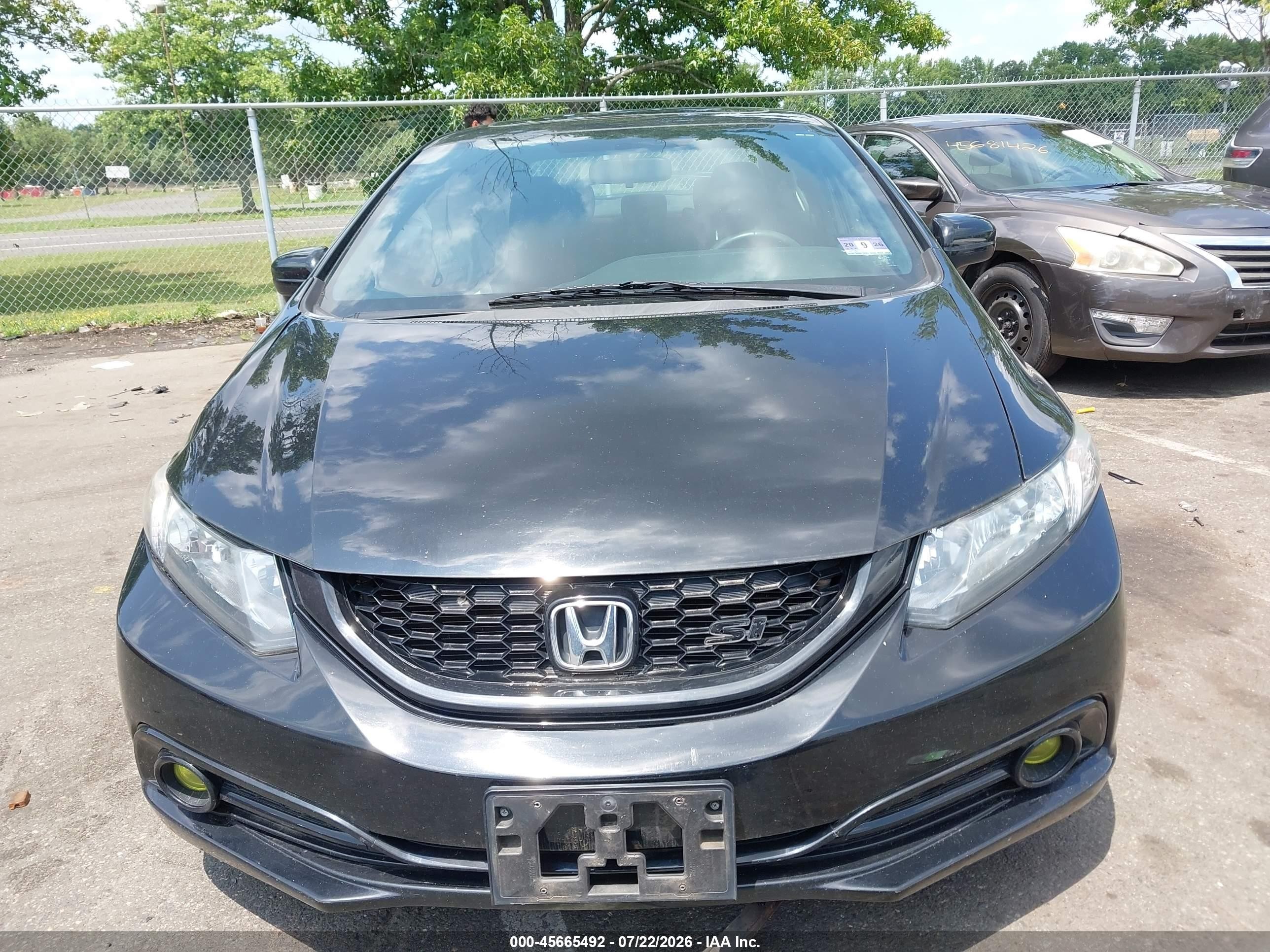 2015 Honda Civic Si Black vin: 2HGFB6E57FH709459