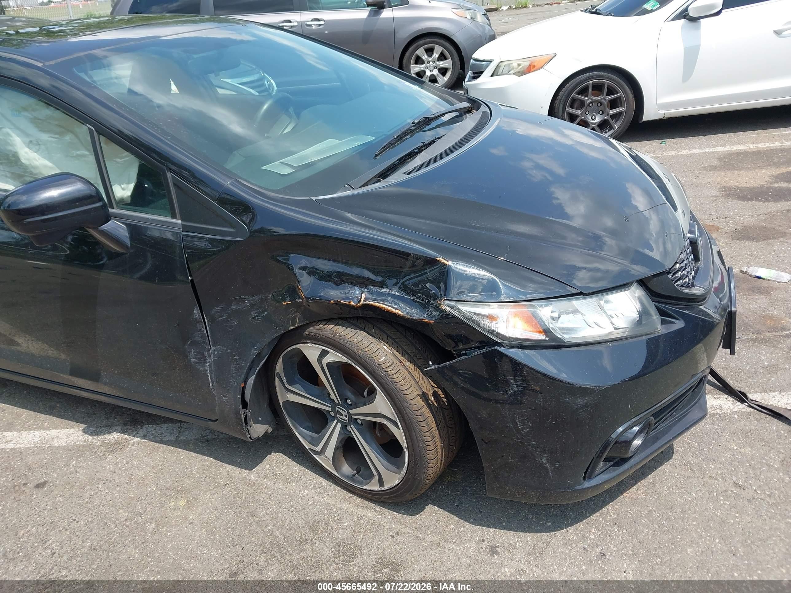 2015 Honda Civic Si Black vin: 2HGFB6E57FH709459