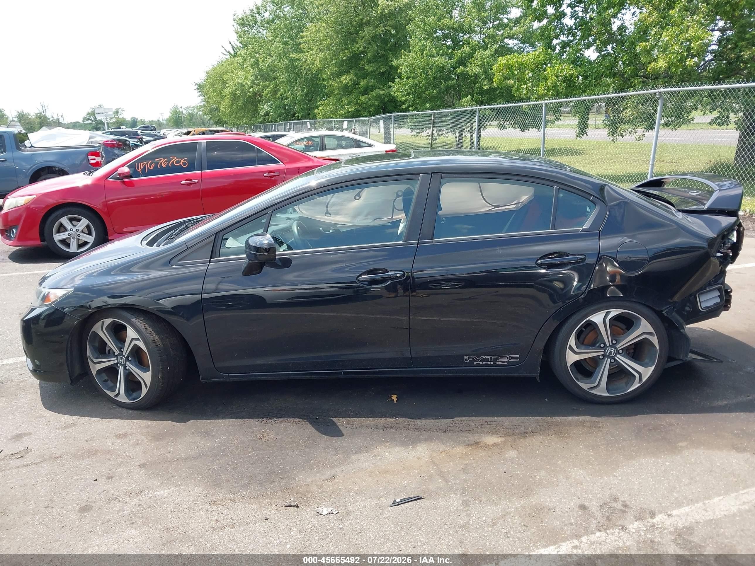 2015 Honda Civic Si Black vin: 2HGFB6E57FH709459
