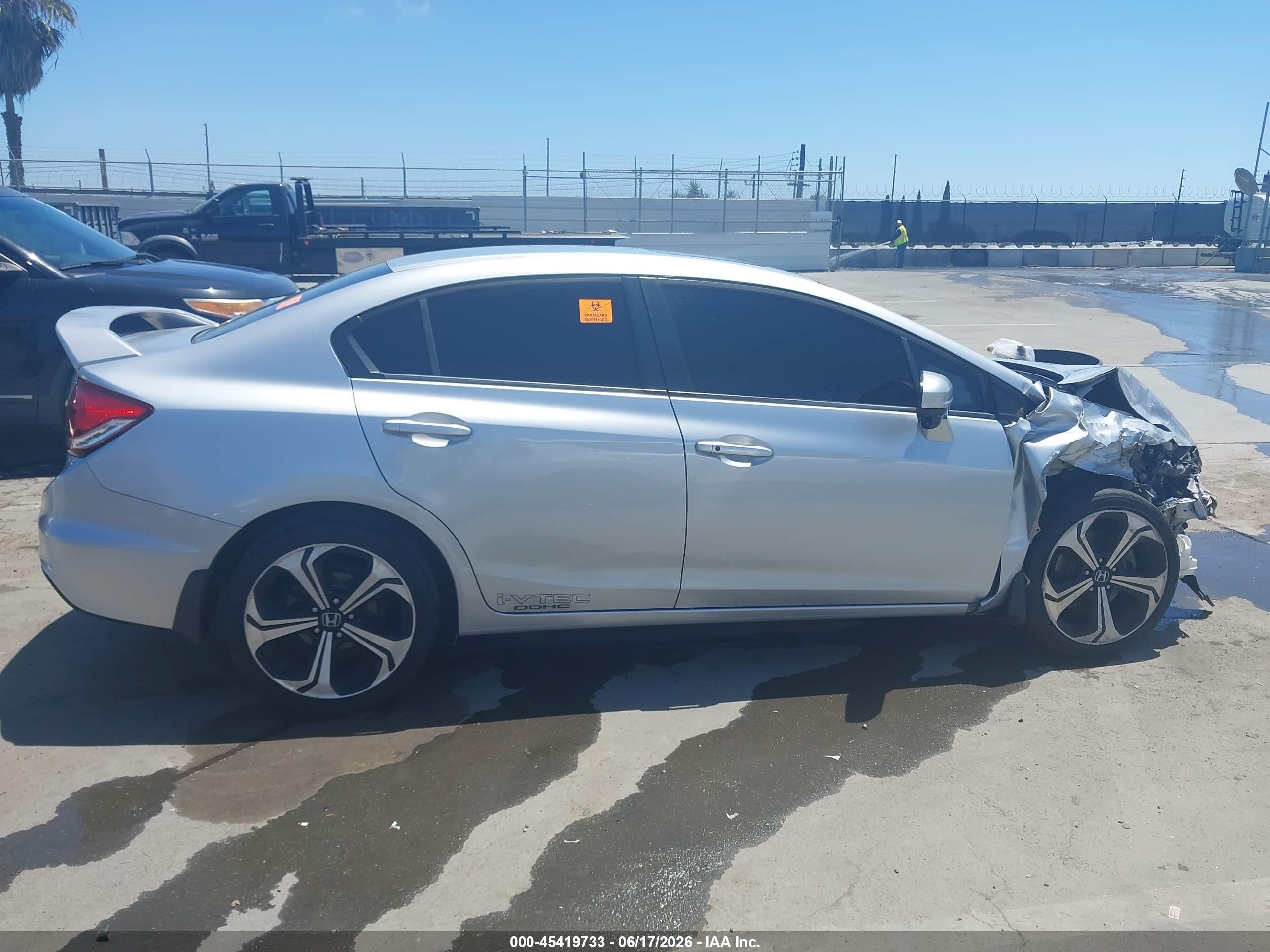 2015 Honda Civic Si Silver vin: 2HGFB6E57FH710546