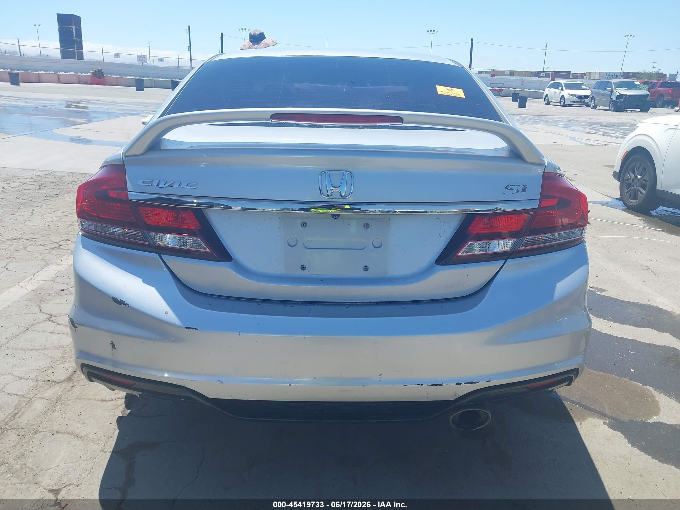 2015 Honda Civic Si Silver vin: 2HGFB6E57FH710546