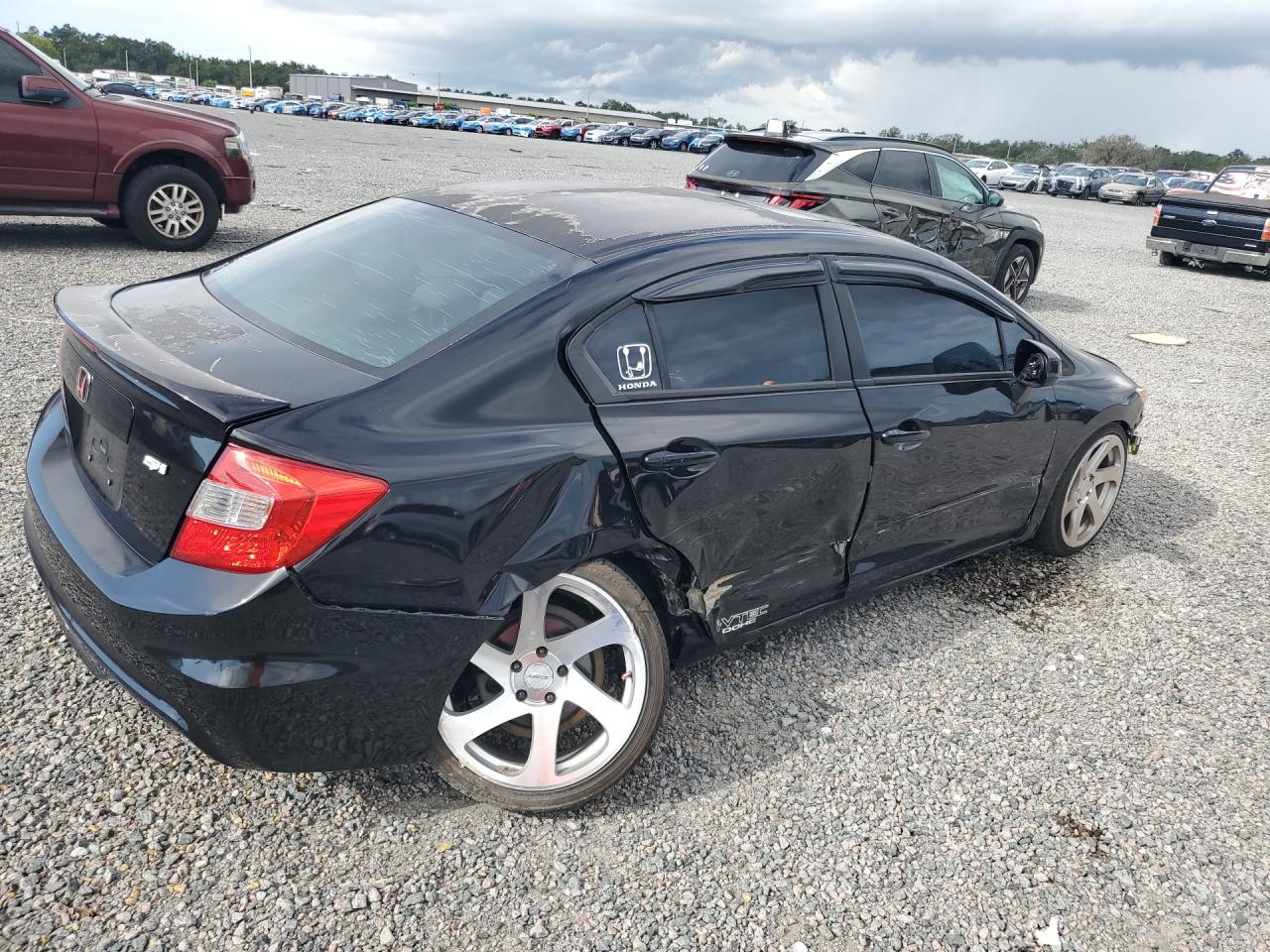2012 Honda Civic Si Black vin: 2HGFB6E58CH702032
