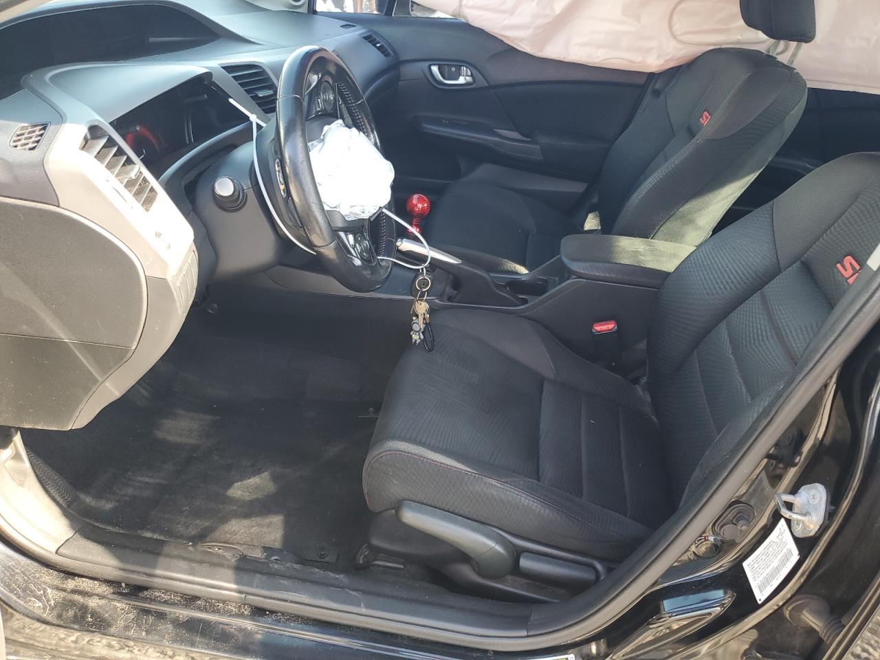 2012 Honda Civic Si Black vin: 2HGFB6E58CH702032