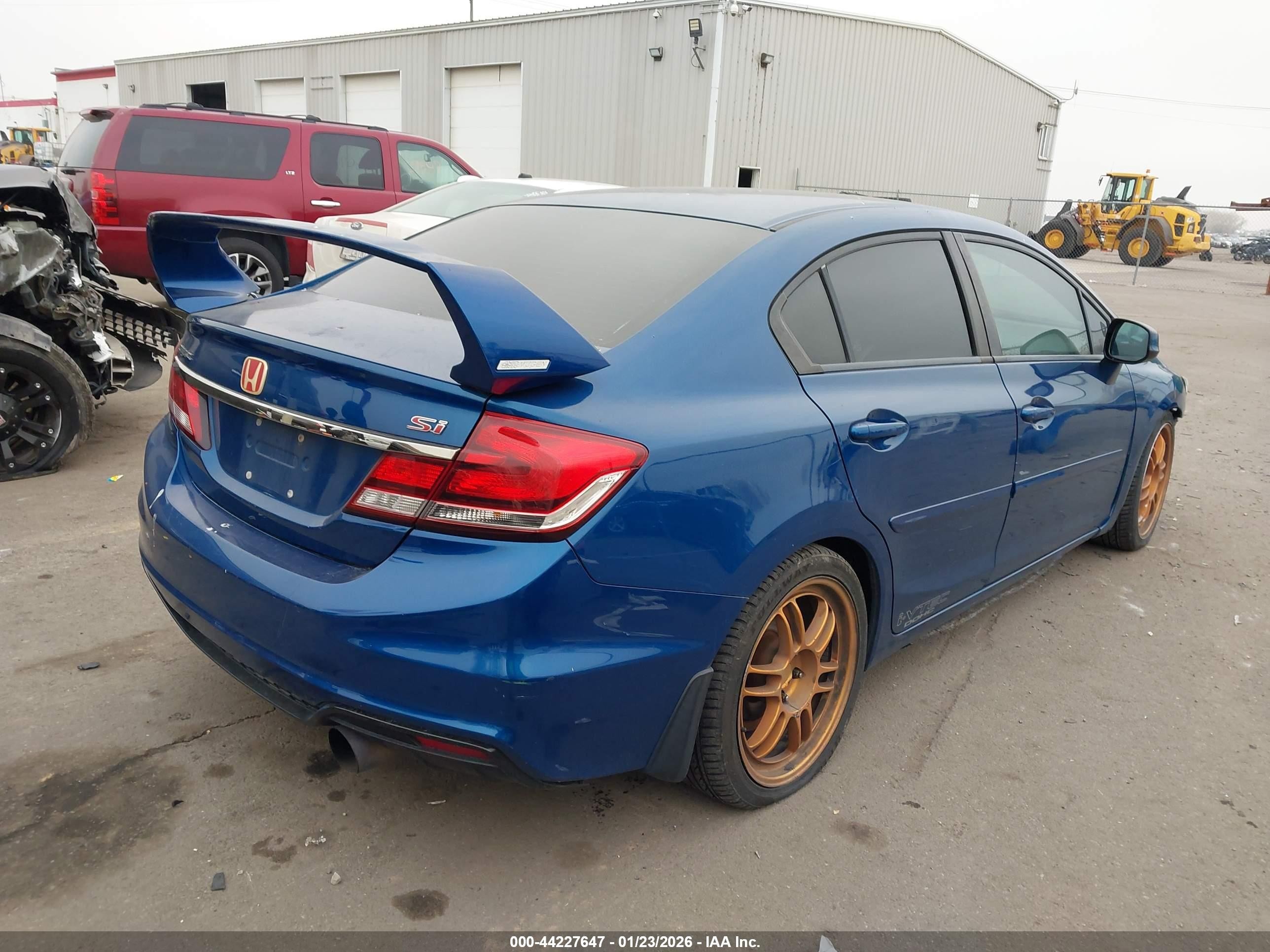 2013 Honda Civic Si Blue vin: 2HGFB6E58DH702176