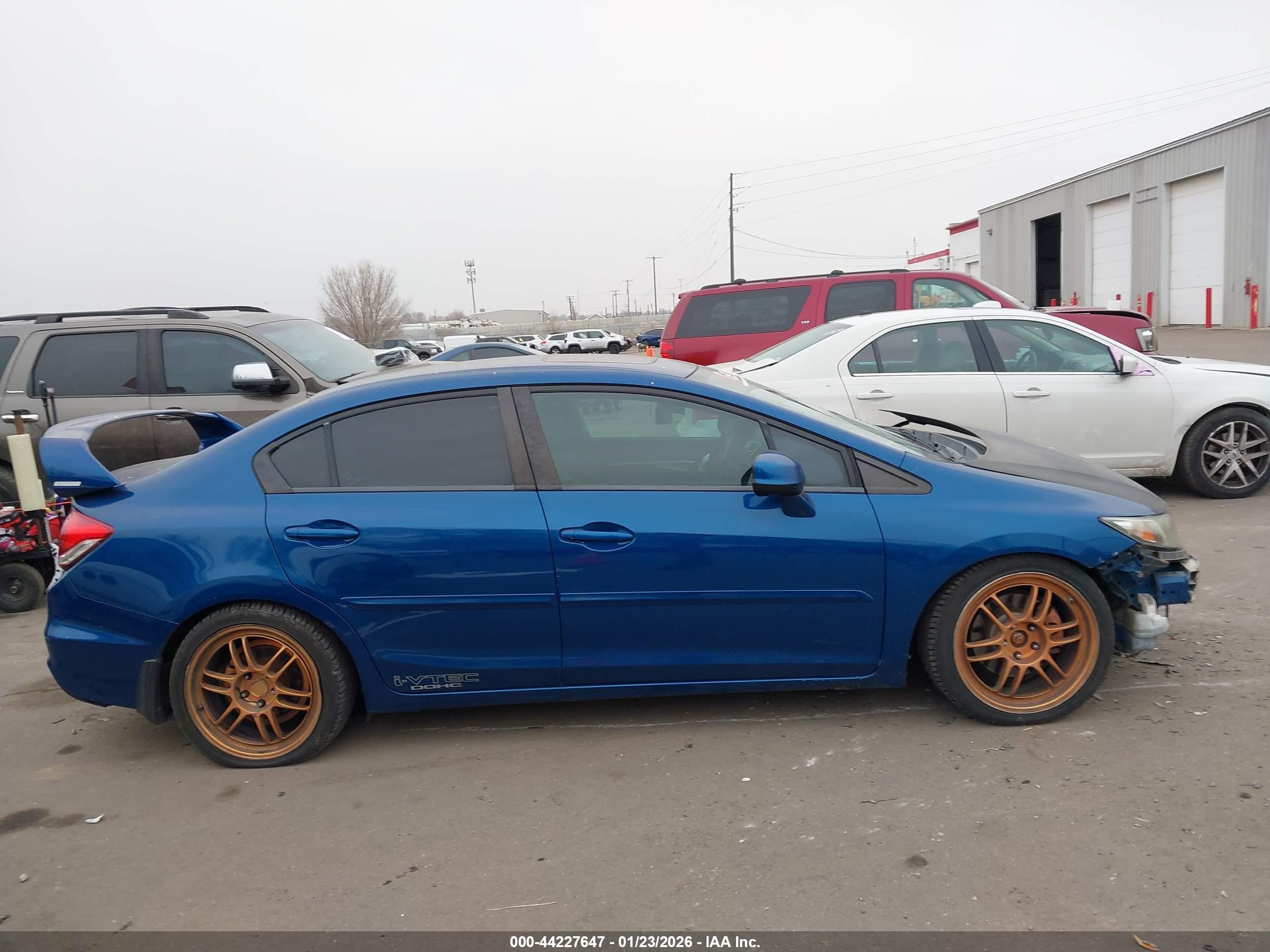 2013 Honda Civic Si Blue vin: 2HGFB6E58DH702176