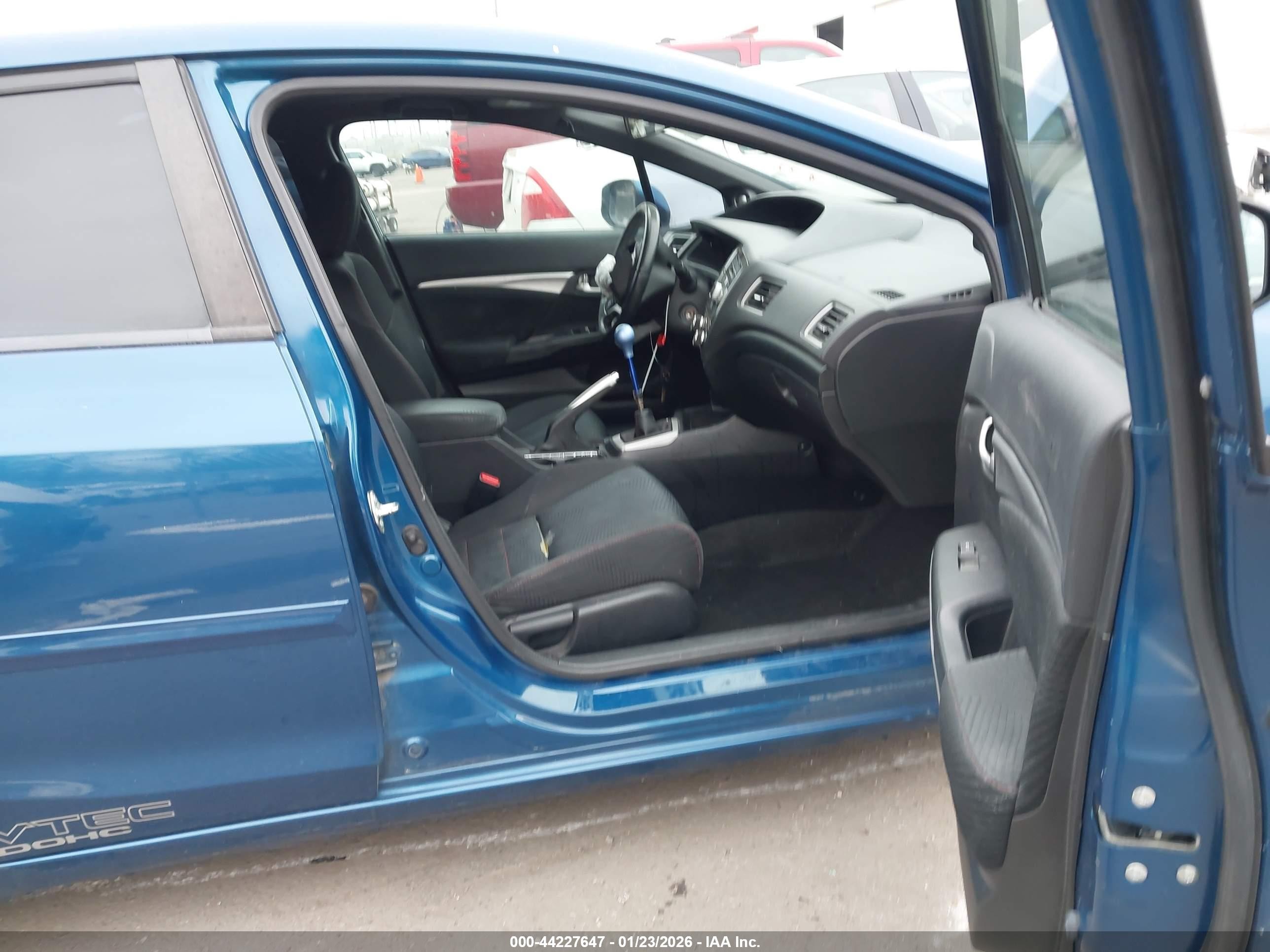 2013 Honda Civic Si Blue vin: 2HGFB6E58DH702176