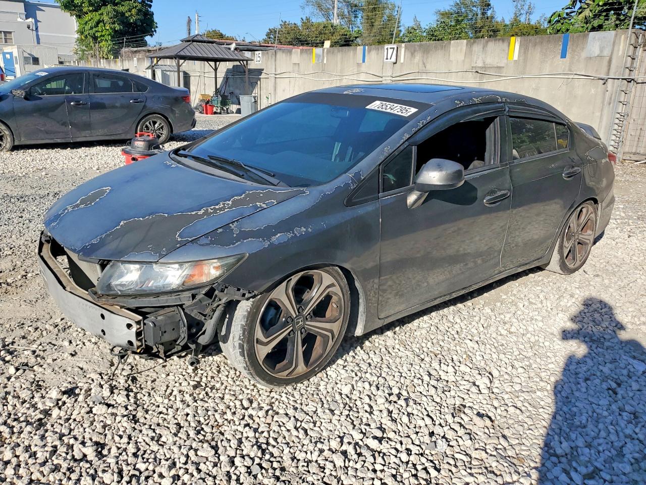 2013 Honda Civic Si Gray vin: 2HGFB6E58DH704249