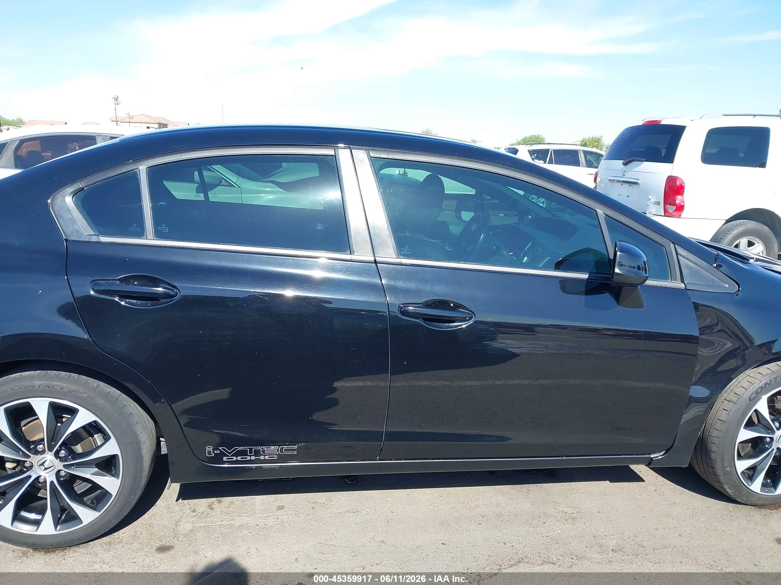 2013 Honda Civic Si Black vin: 2HGFB6E58DH707751