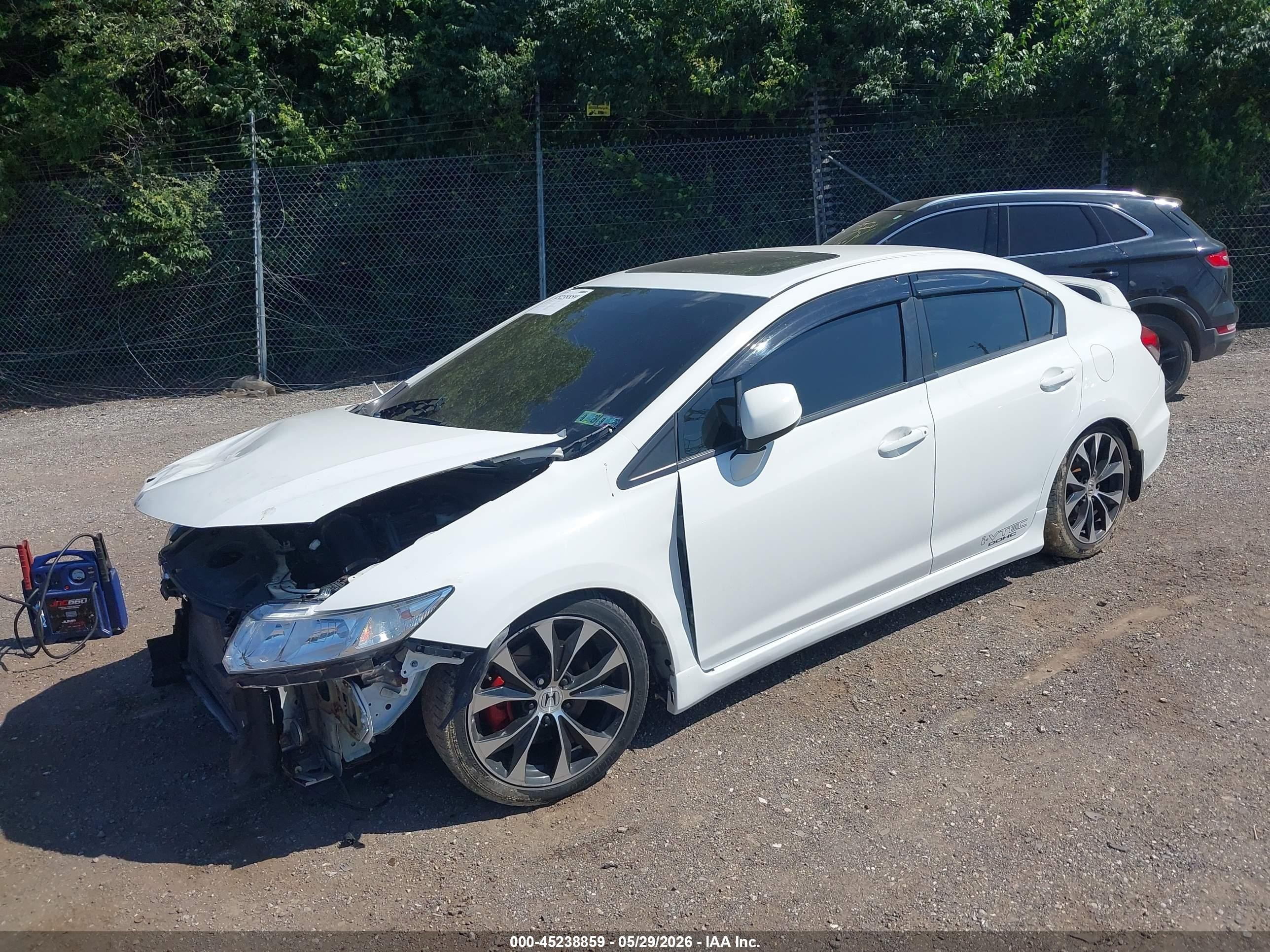 2013 Honda Civic Si White vin: 2HGFB6E58DH708320