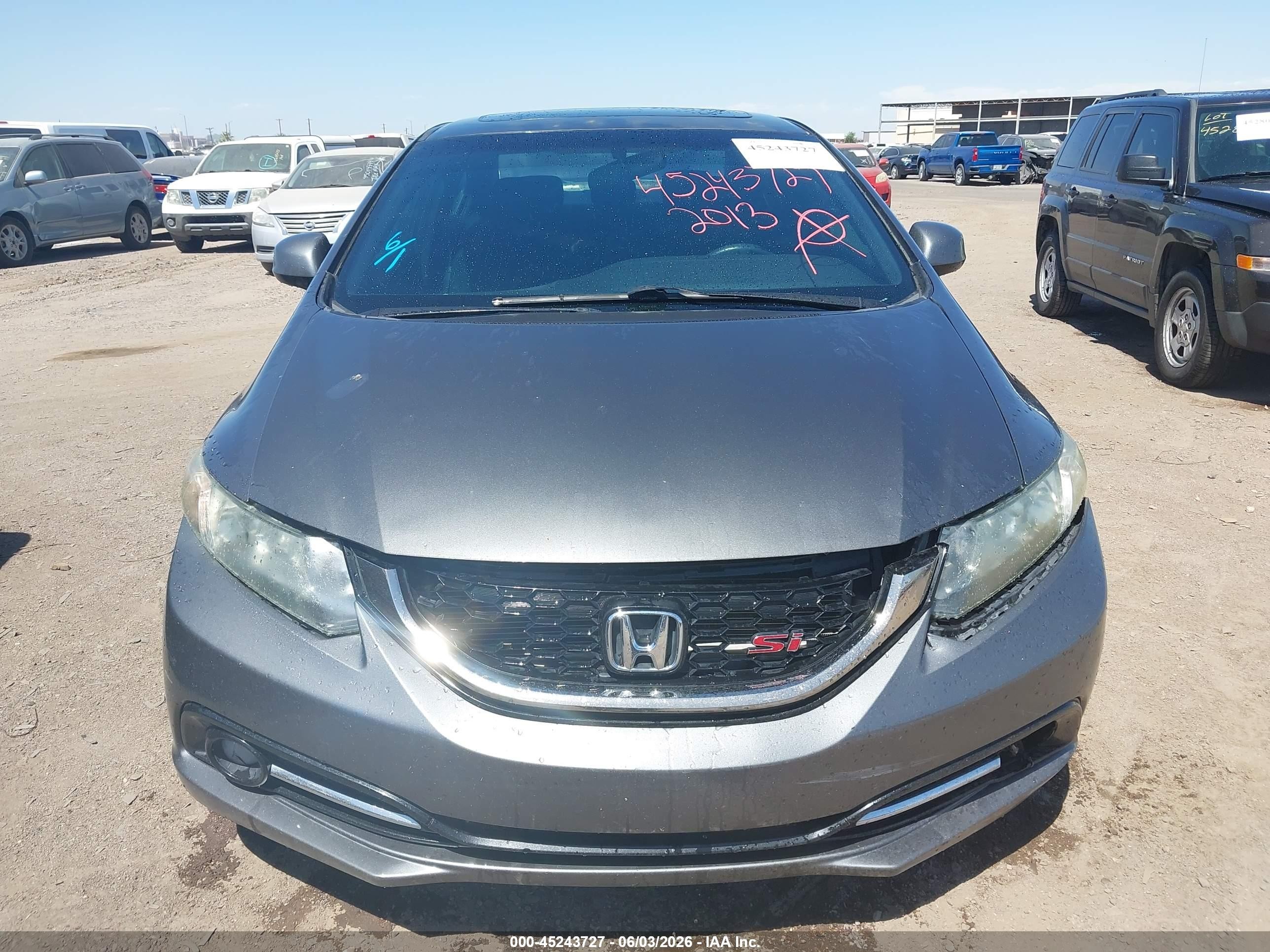 2013 Honda Civic Si Black vin: 2HGFB6E58DH709127