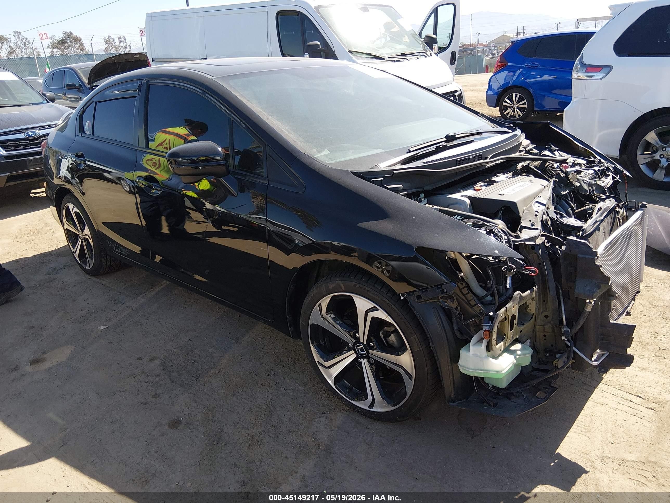 2014 Honda Civic Si Black vin: 2HGFB6E58EH704950