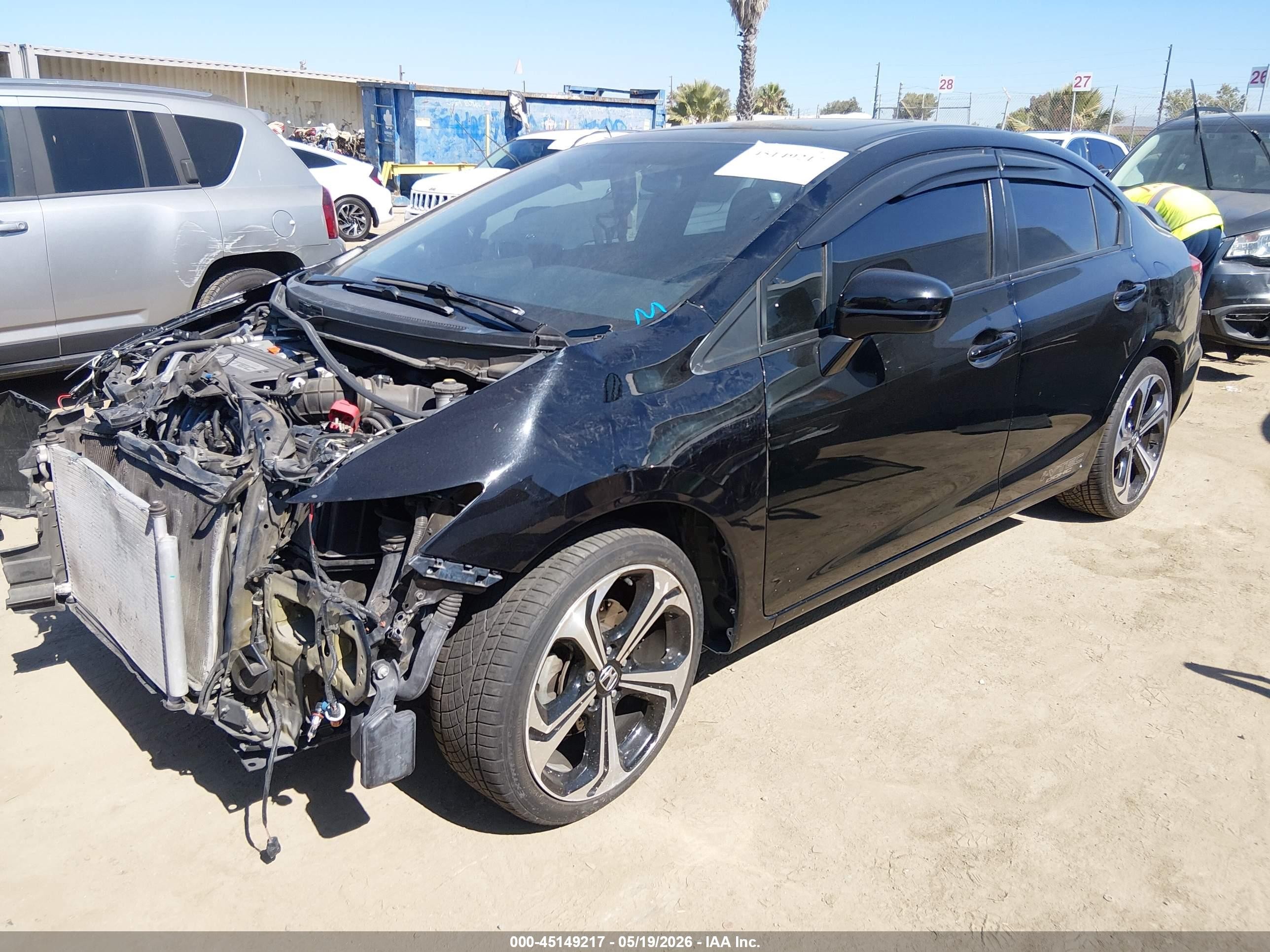 2014 Honda Civic Si Black vin: 2HGFB6E58EH704950